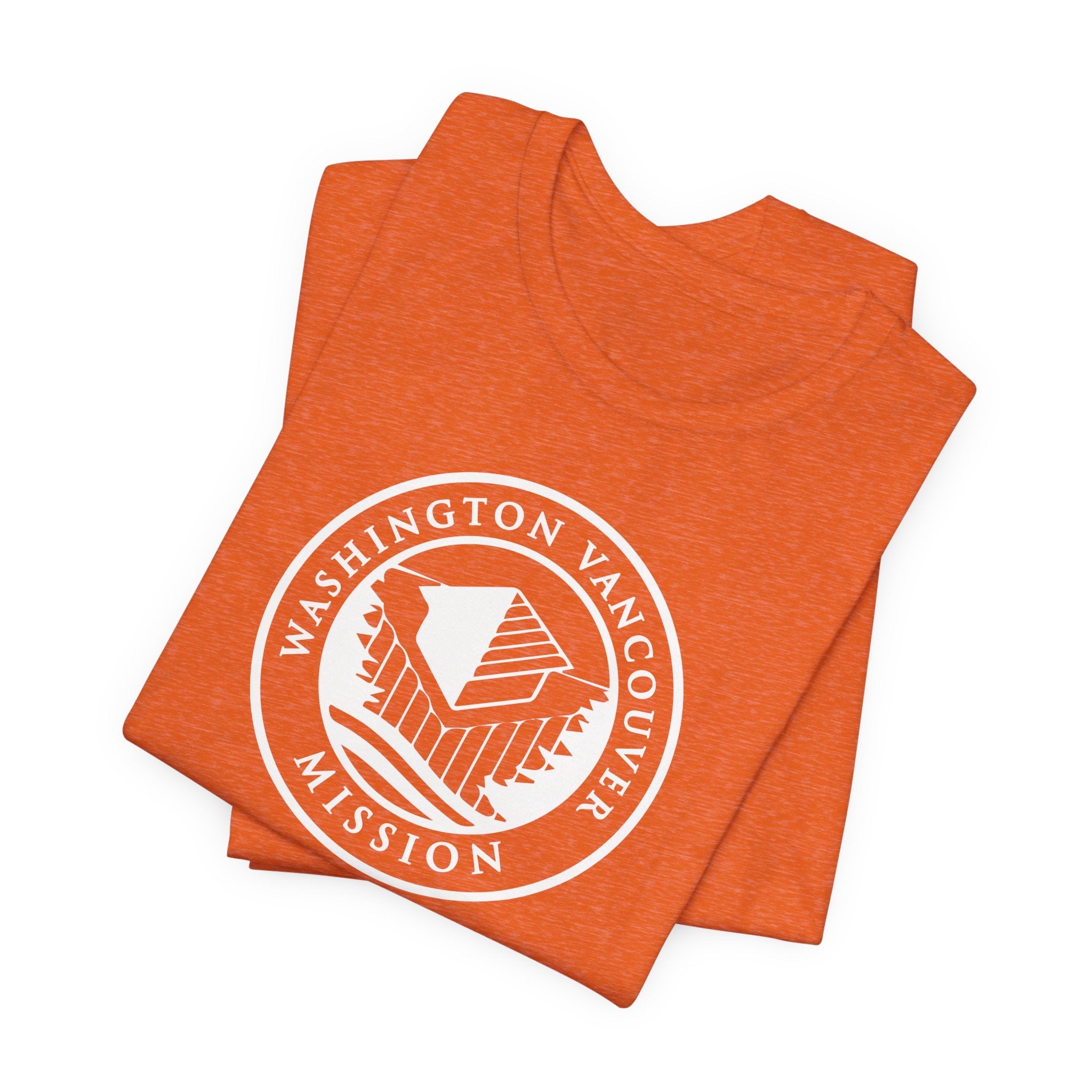 Washington Vancouver Mission Circular Monochrome Logo T-Shirt - Latter-Day Saint LDS Missionary Gift - Book of Mormon