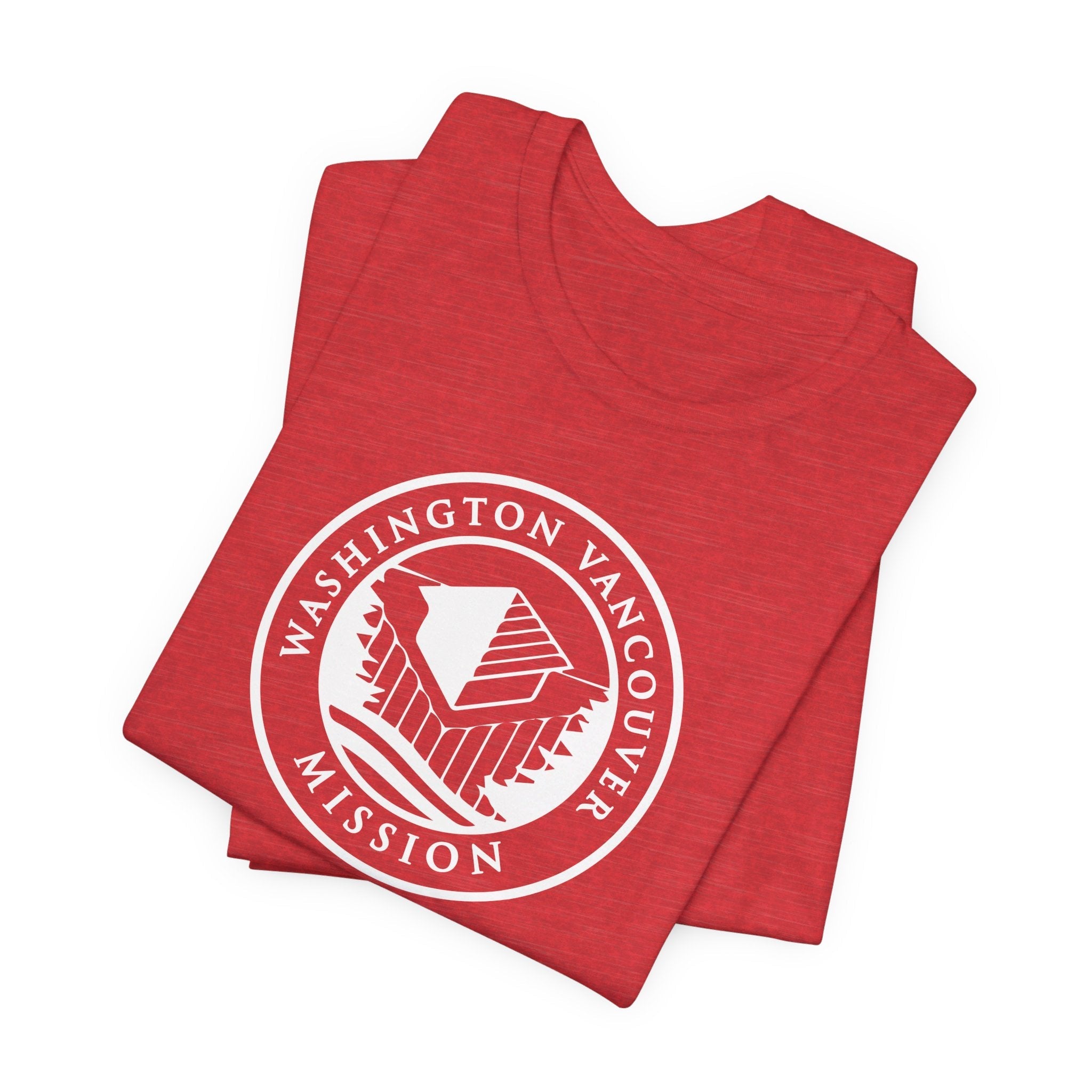 Washington Vancouver Mission Circular Monochrome Logo T-Shirt - Latter-Day Saint LDS Missionary Gift - Book of Mormon