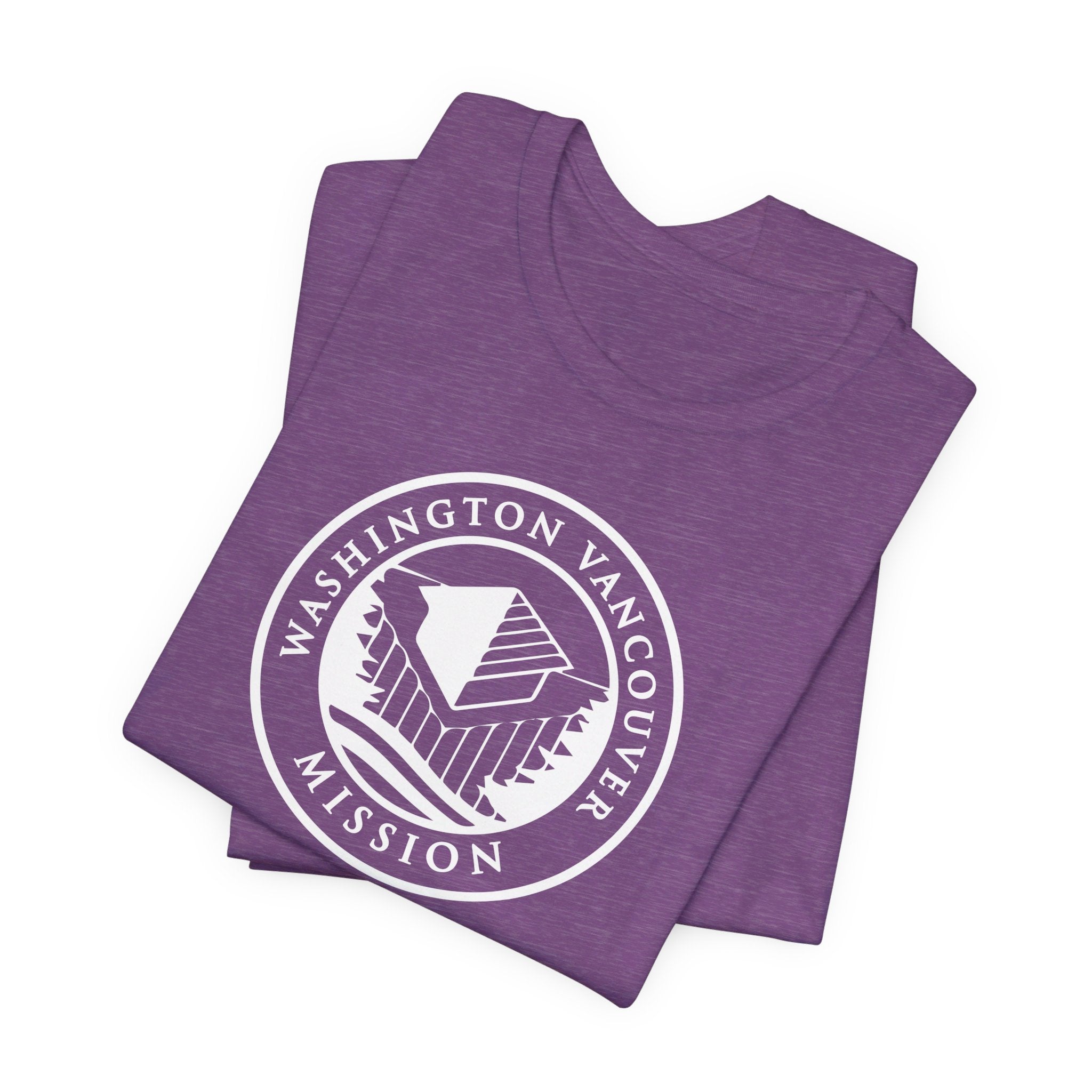 Washington Vancouver Mission Circular Monochrome Logo T-Shirt - Latter-Day Saint LDS Missionary Gift - Book of Mormon