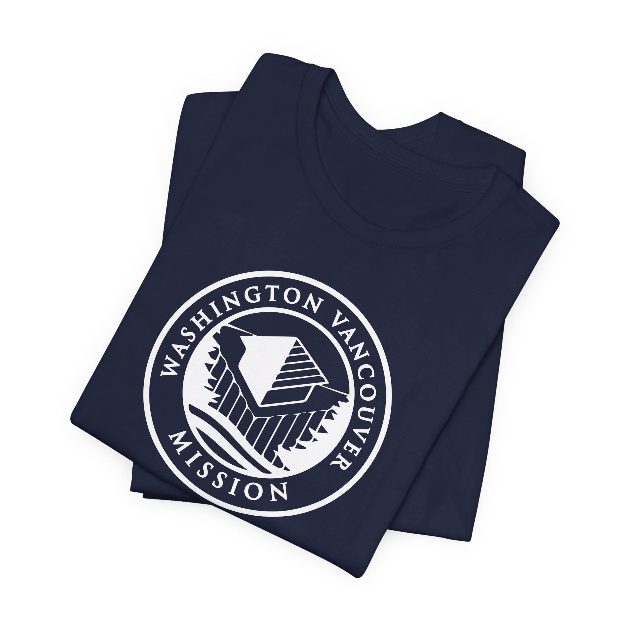 Washington Vancouver Mission Circular Monochrome Logo T-Shirt - Latter-Day Saint LDS Missionary Gift - Book of Mormon
