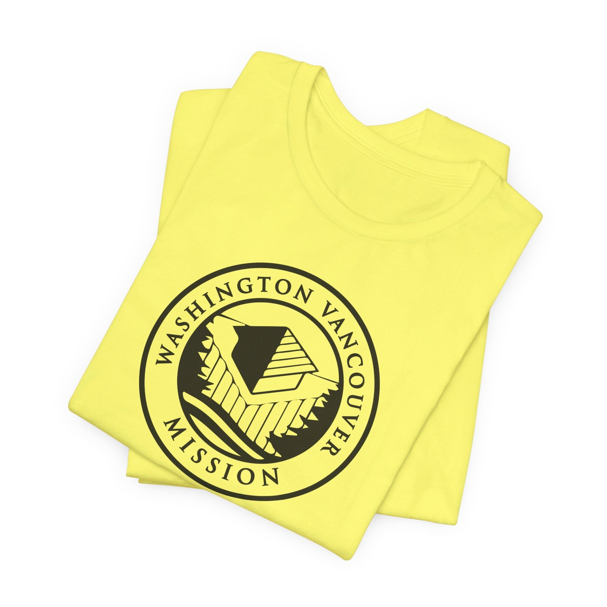 Washington Vancouver Mission Circular Monochrome Logo T-Shirt - Latter-Day Saint LDS Missionary Gift - Book of Mormon