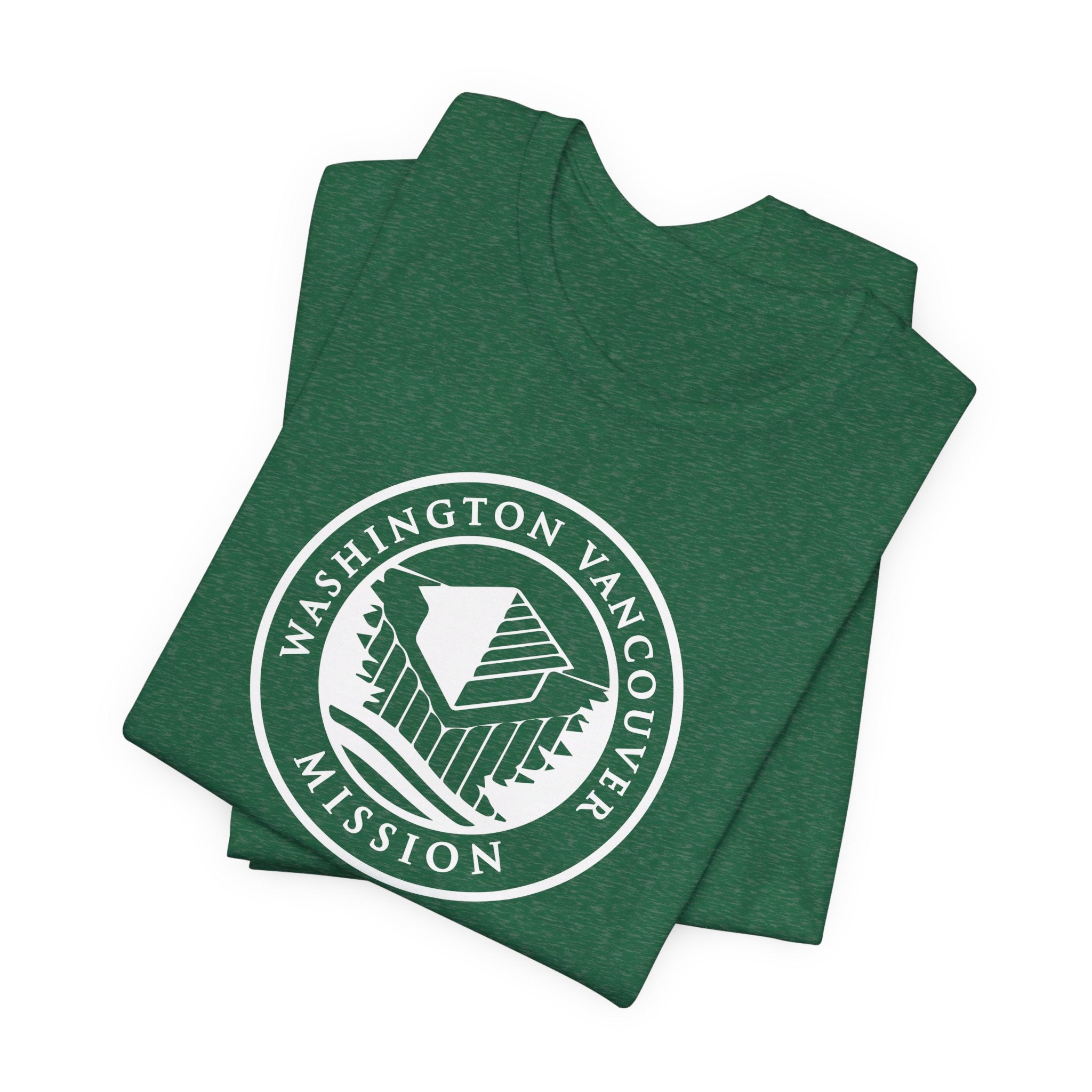 Washington Vancouver Mission Circular Monochrome Logo T-Shirt - Latter-Day Saint LDS Missionary Gift - Book of Mormon