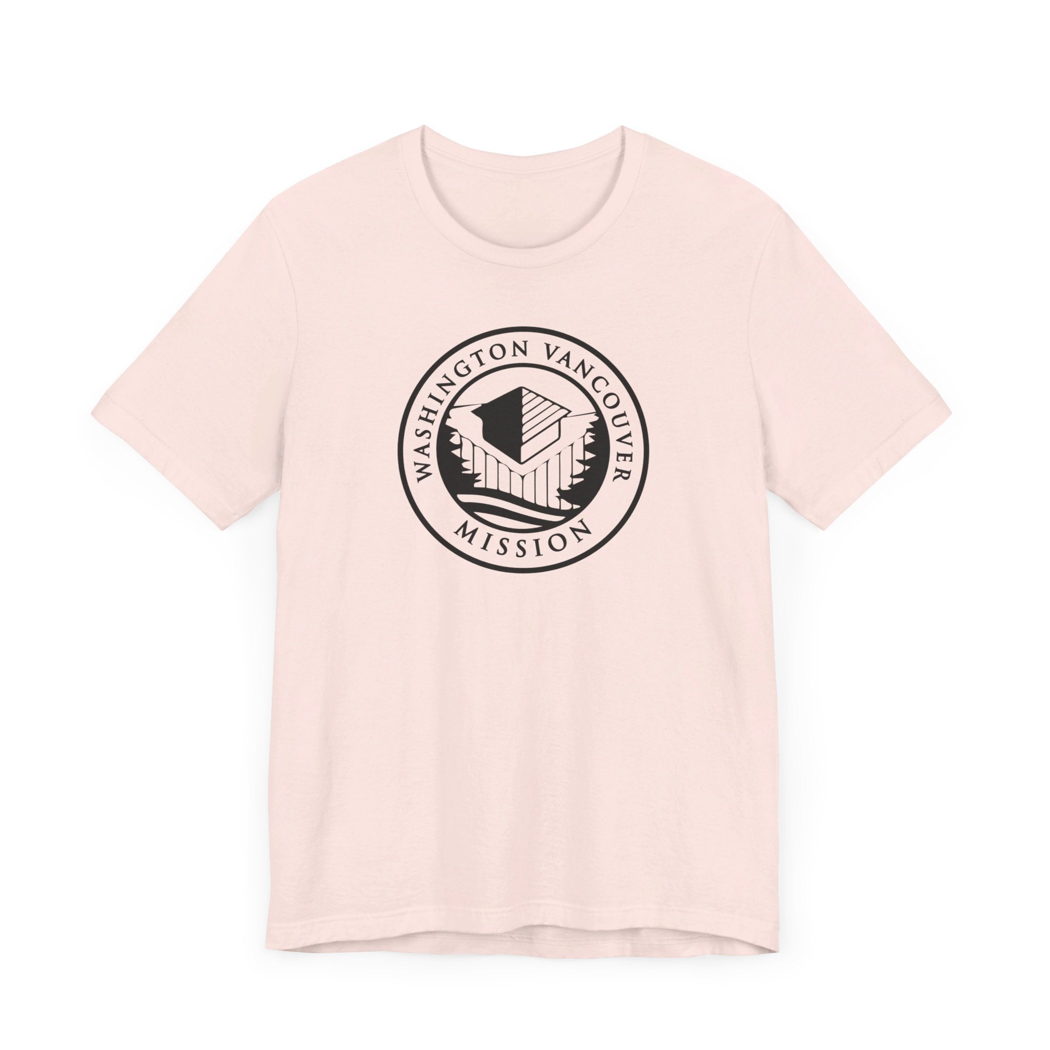 Washington Vancouver Mission Circular Monochrome Logo T-Shirt - Latter-Day Saint LDS Missionary Gift - Book of Mormon