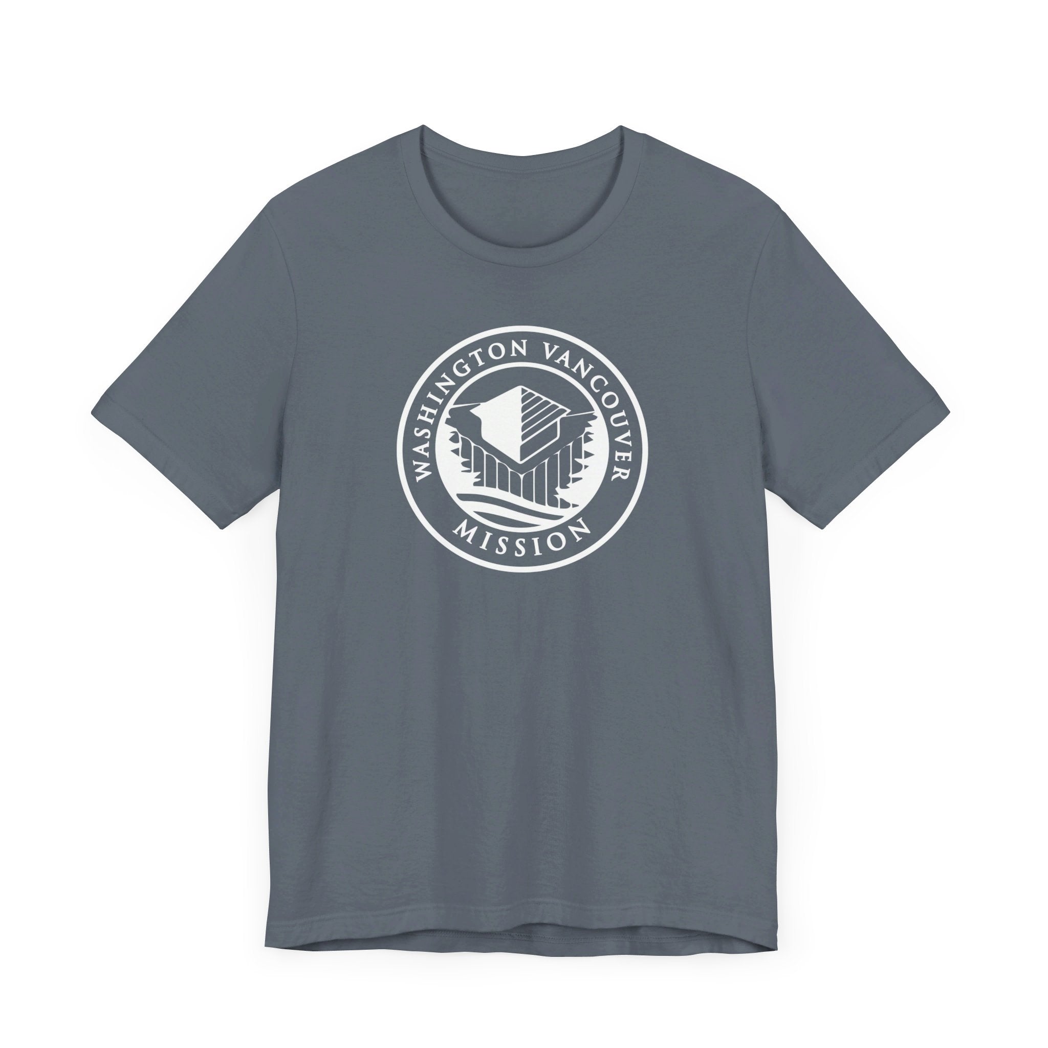 Washington Vancouver Mission Circular Monochrome Logo T-Shirt - Latter-Day Saint LDS Missionary Gift - Book of Mormon