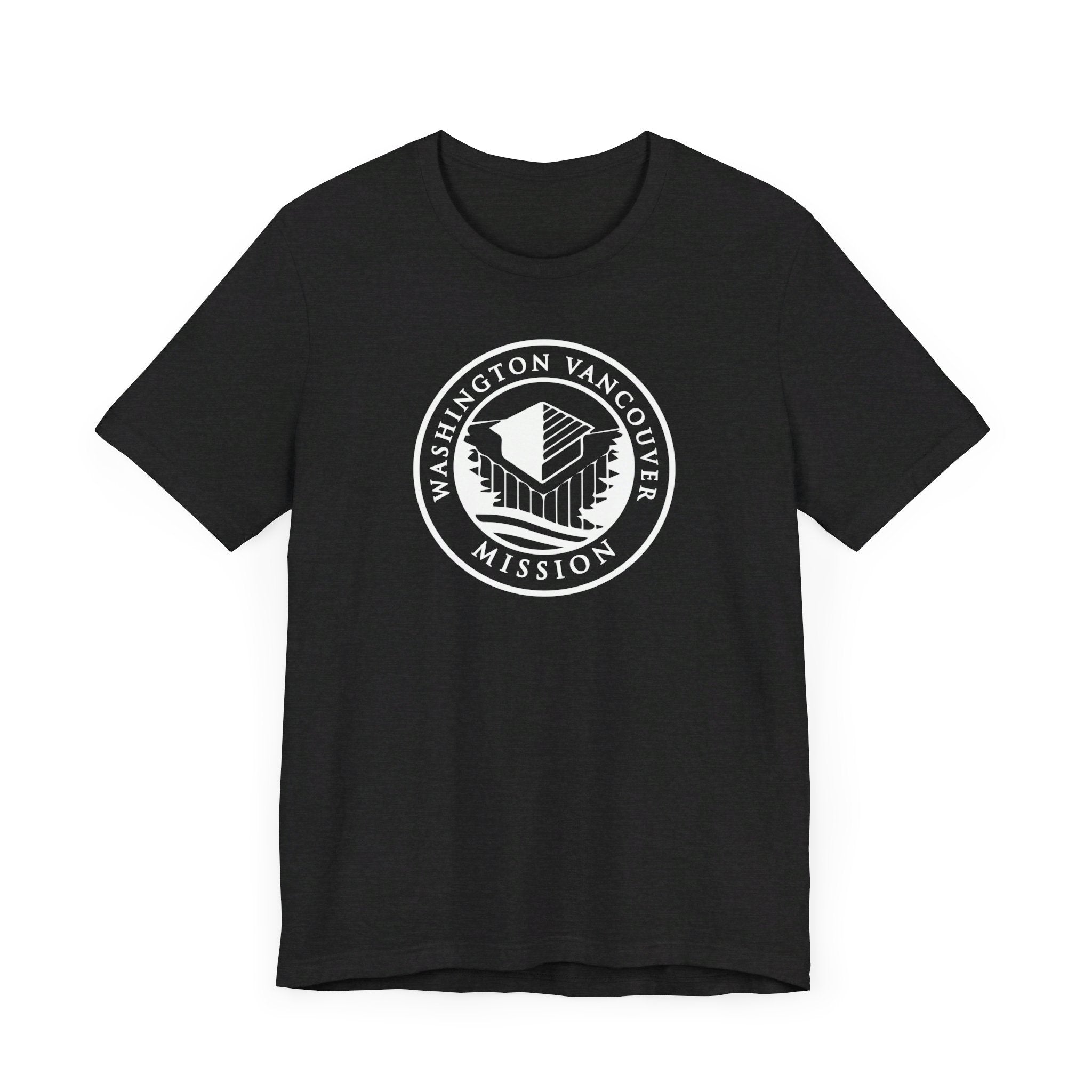 Washington Vancouver Mission Circular Monochrome Logo T-Shirt - Latter-Day Saint LDS Missionary Gift - Book of Mormon