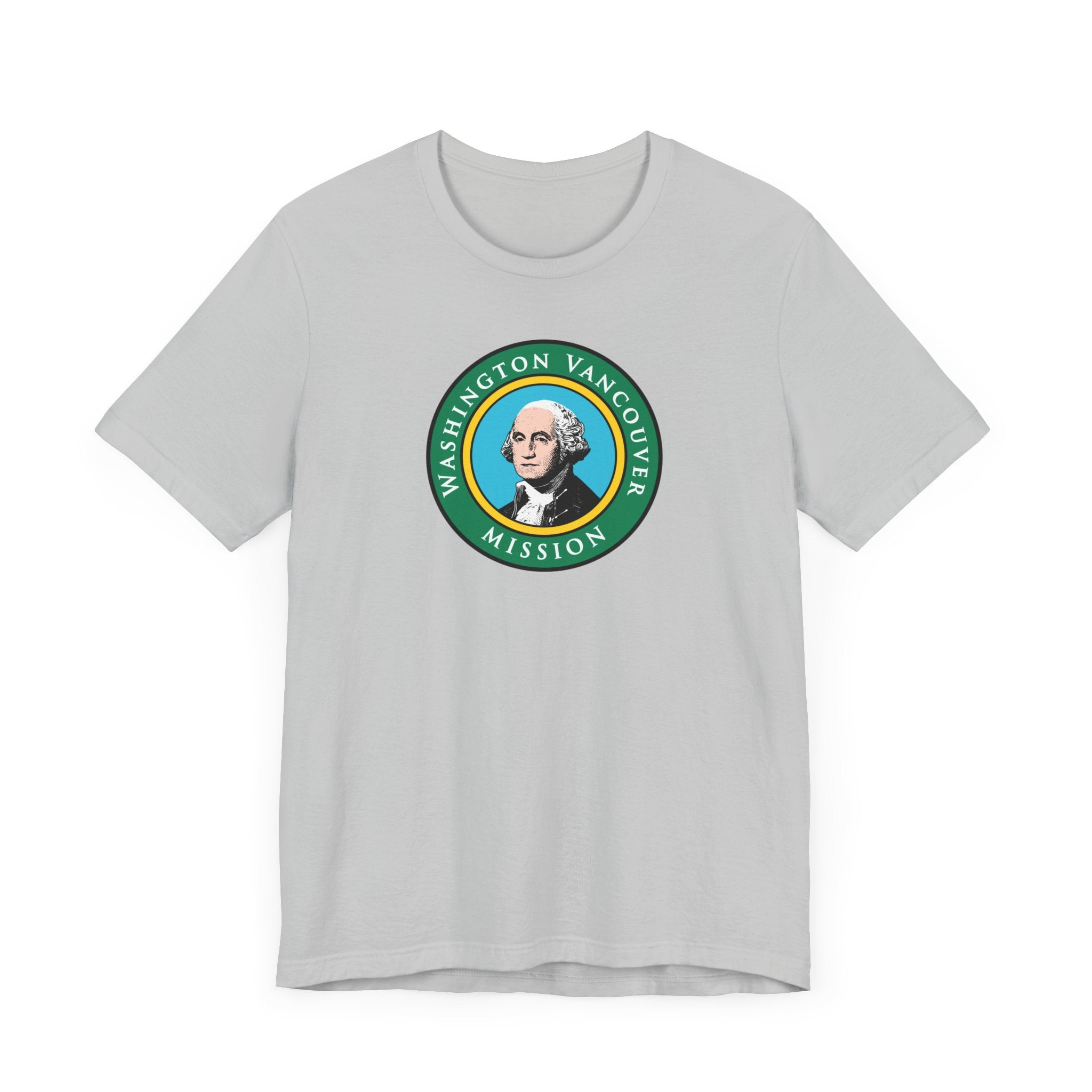 Washington Vancouver Mission State Flag Logo (Black Border) T-shirt - Mission Wishlist - LDS Missionary Gift Store