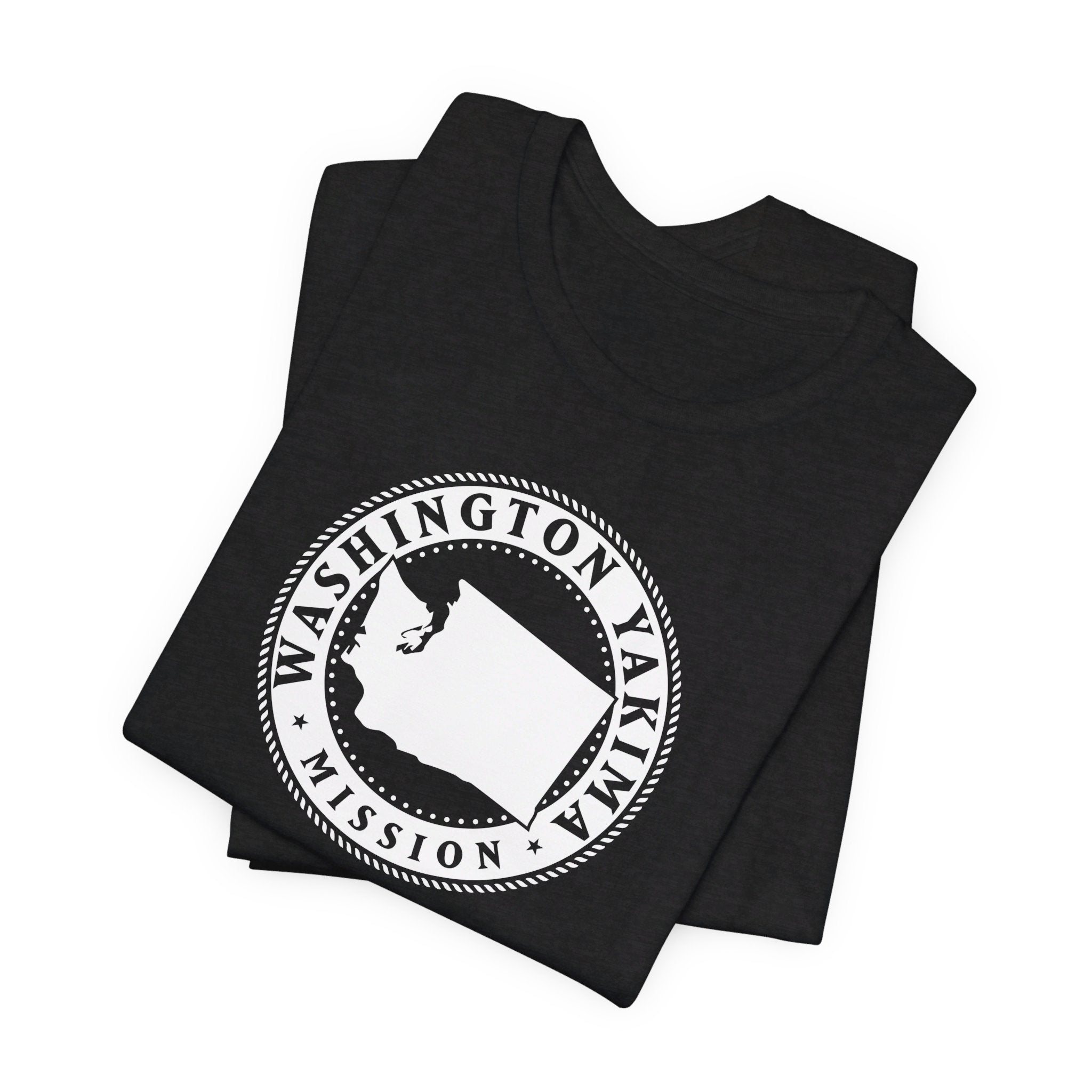 Washington Yakima Mission Circular Monochrome Logo T-Shirt - Mission Wishlist - LDS Missionary Gift Store