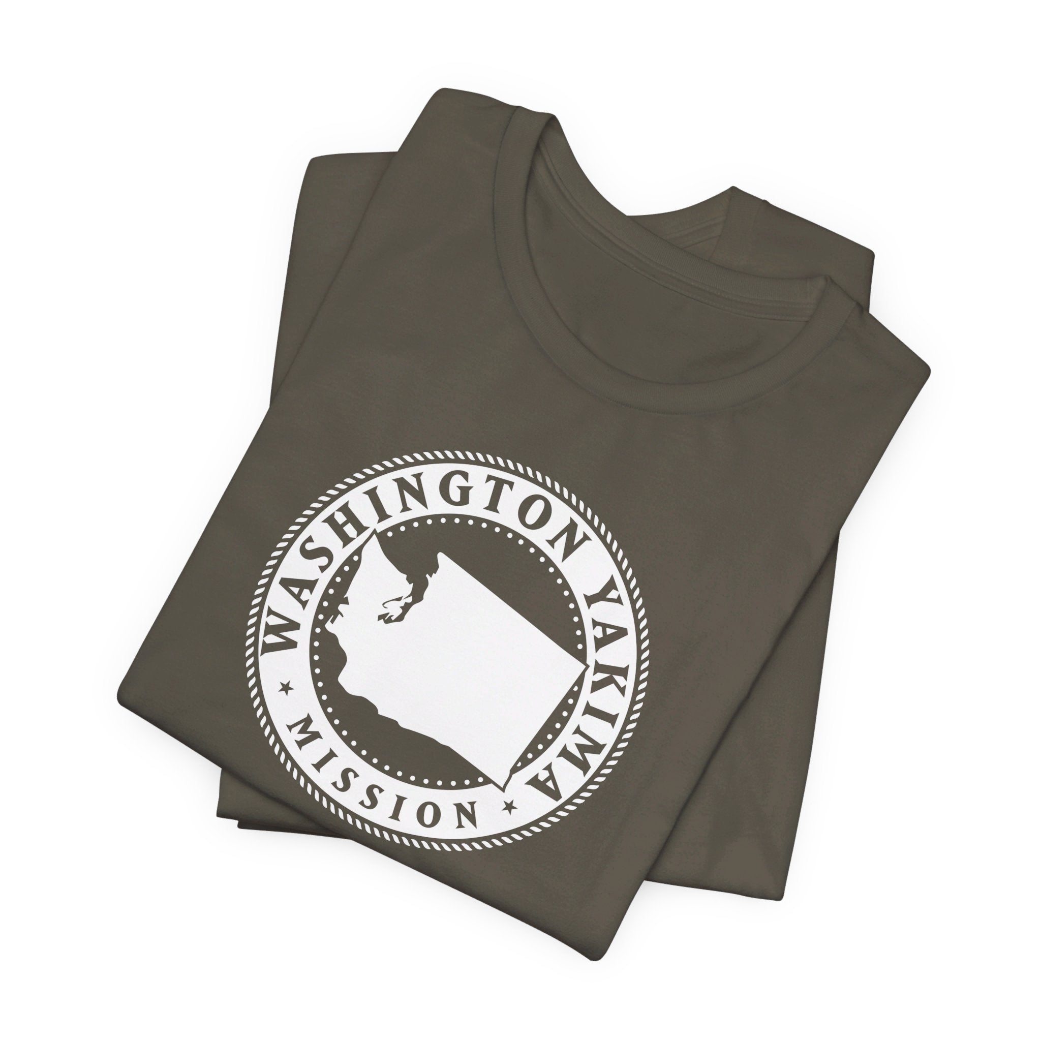 Washington Yakima Mission Circular Monochrome Logo T-Shirt - Mission Wishlist - LDS Missionary Gift Store
