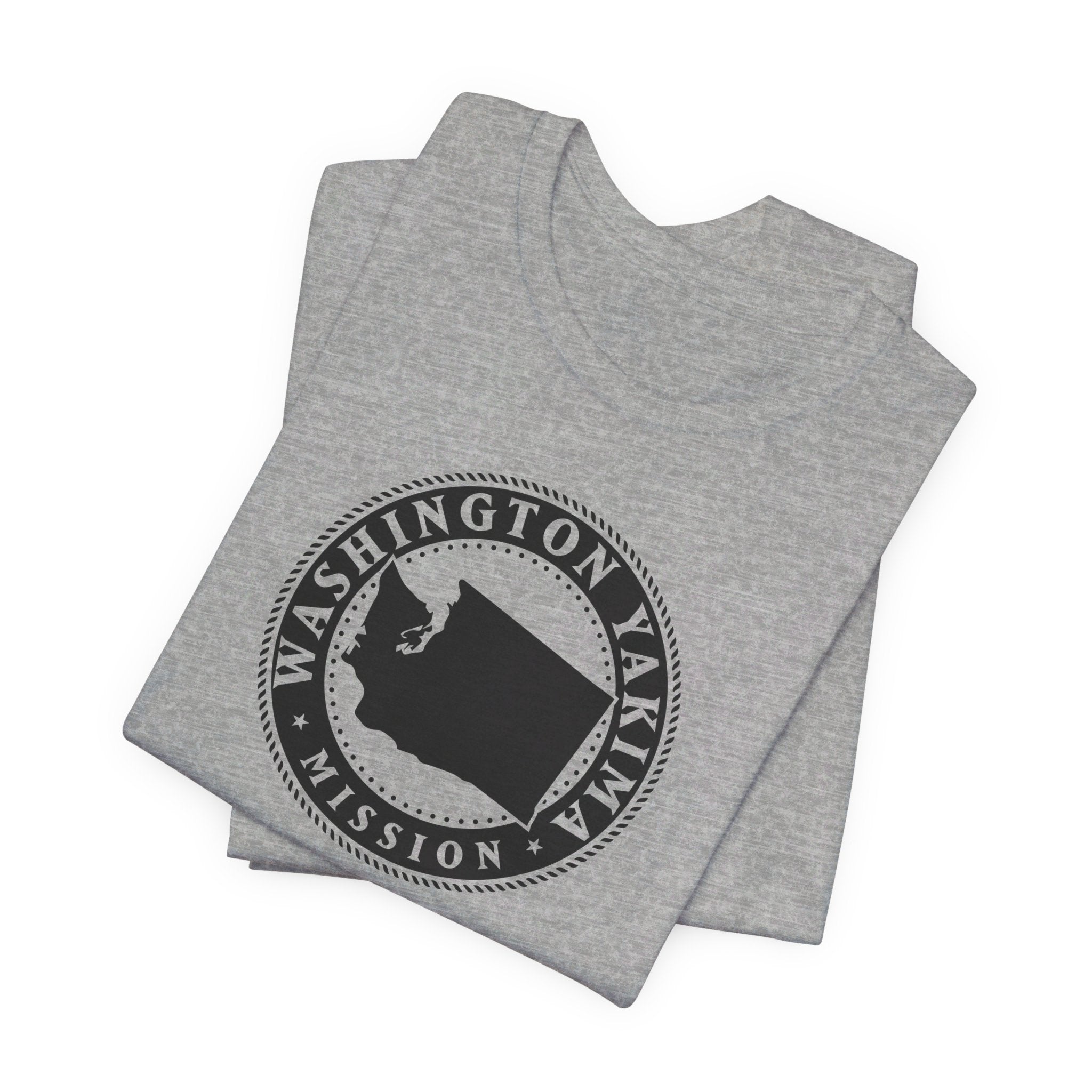 Washington Yakima Mission Circular Monochrome Logo T-Shirt - Mission Wishlist - LDS Missionary Gift Store