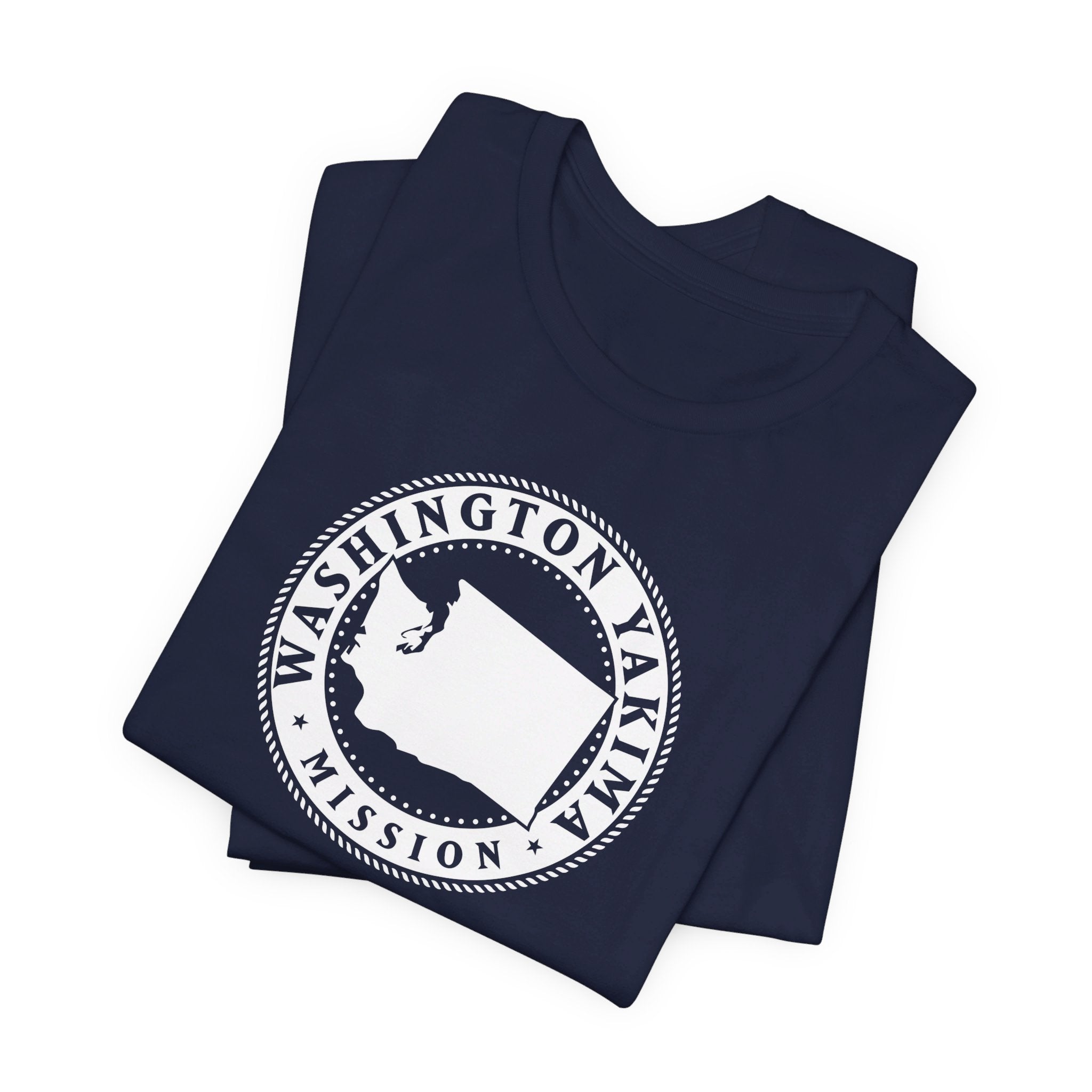 Washington Yakima Mission Circular Monochrome Logo T-Shirt - Mission Wishlist - LDS Missionary Gift Store