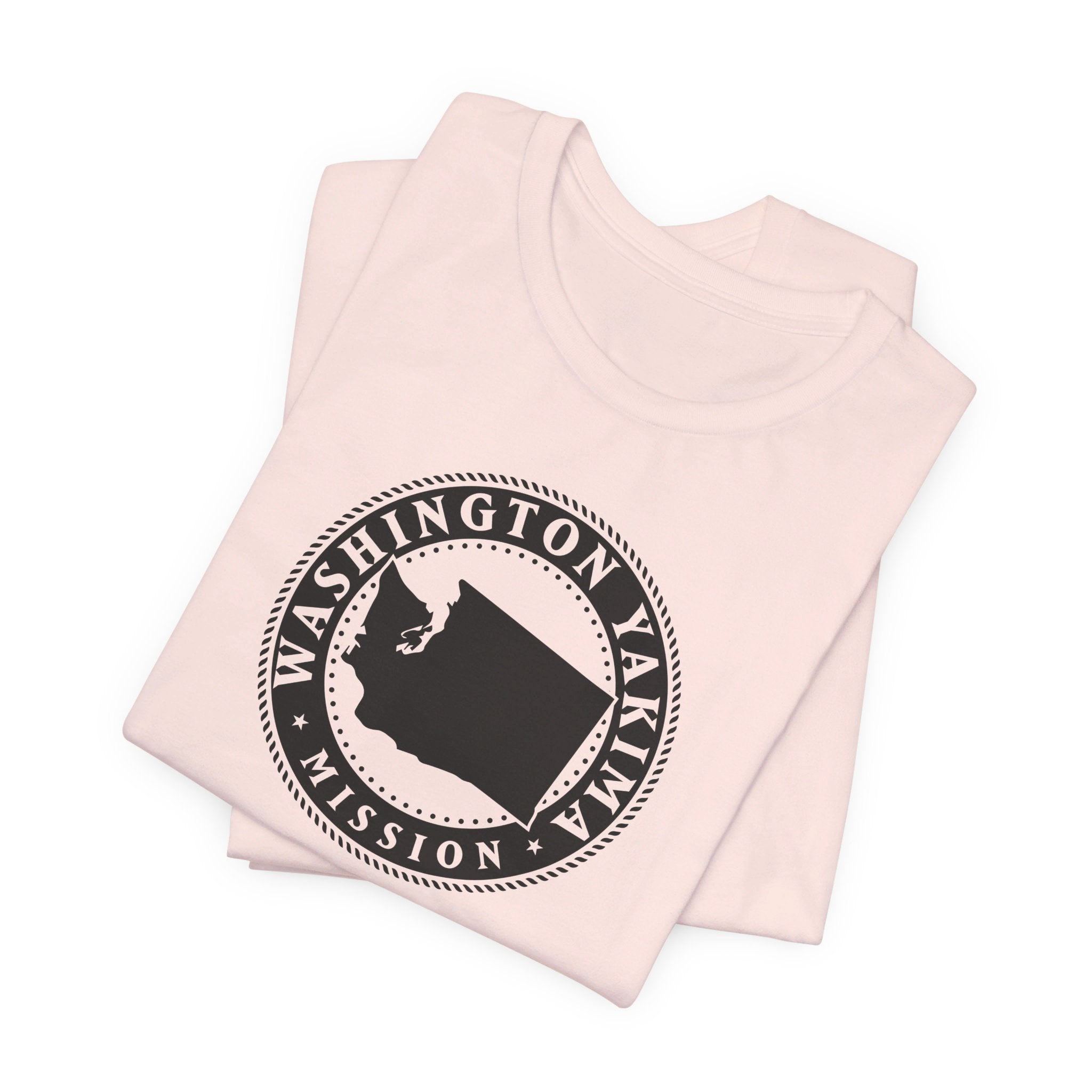 Washington Yakima Mission Circular Monochrome Logo T-Shirt - Mission Wishlist - LDS Missionary Gift Store