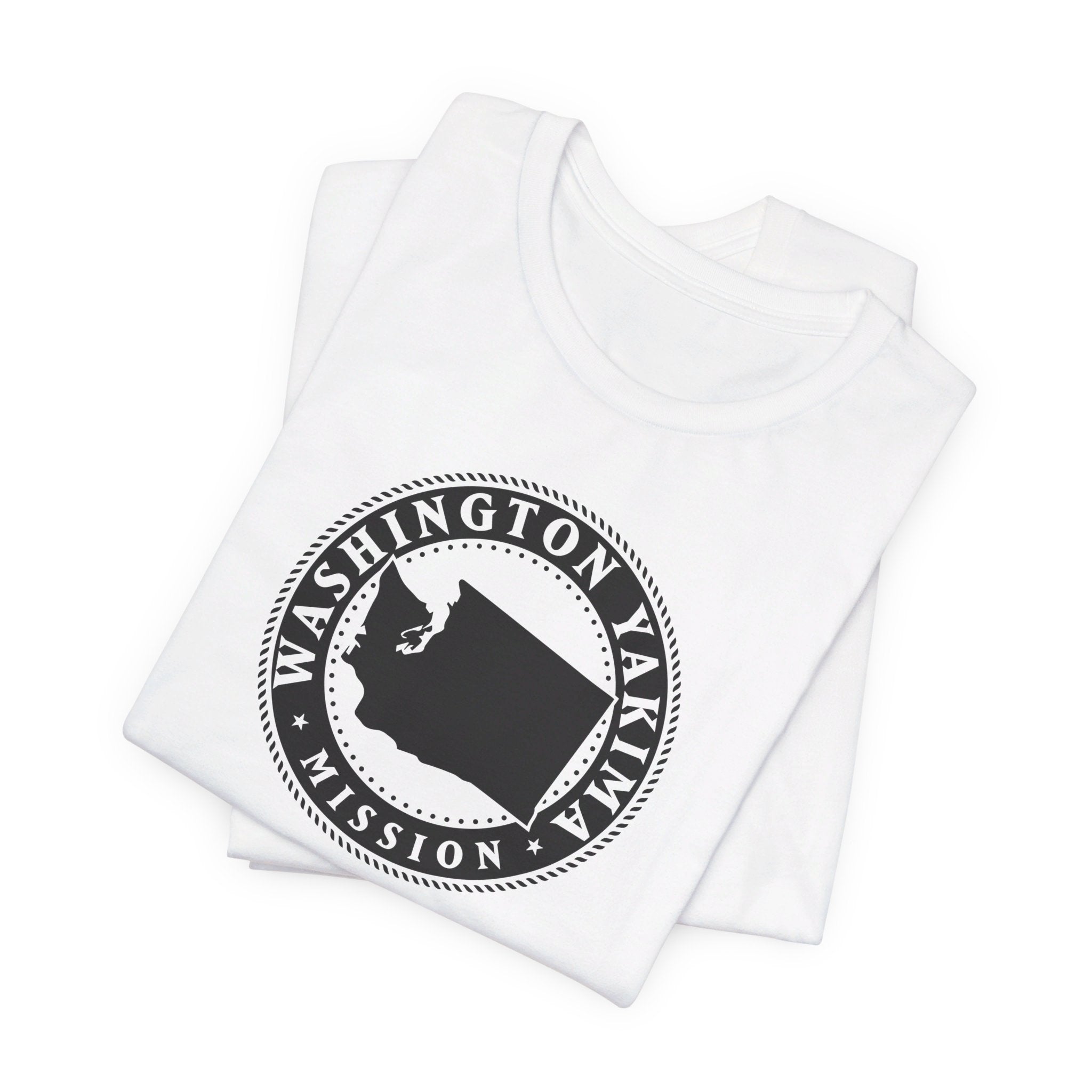 Washington Yakima Mission Circular Monochrome Logo T-Shirt - Mission Wishlist - LDS Missionary Gift Store
