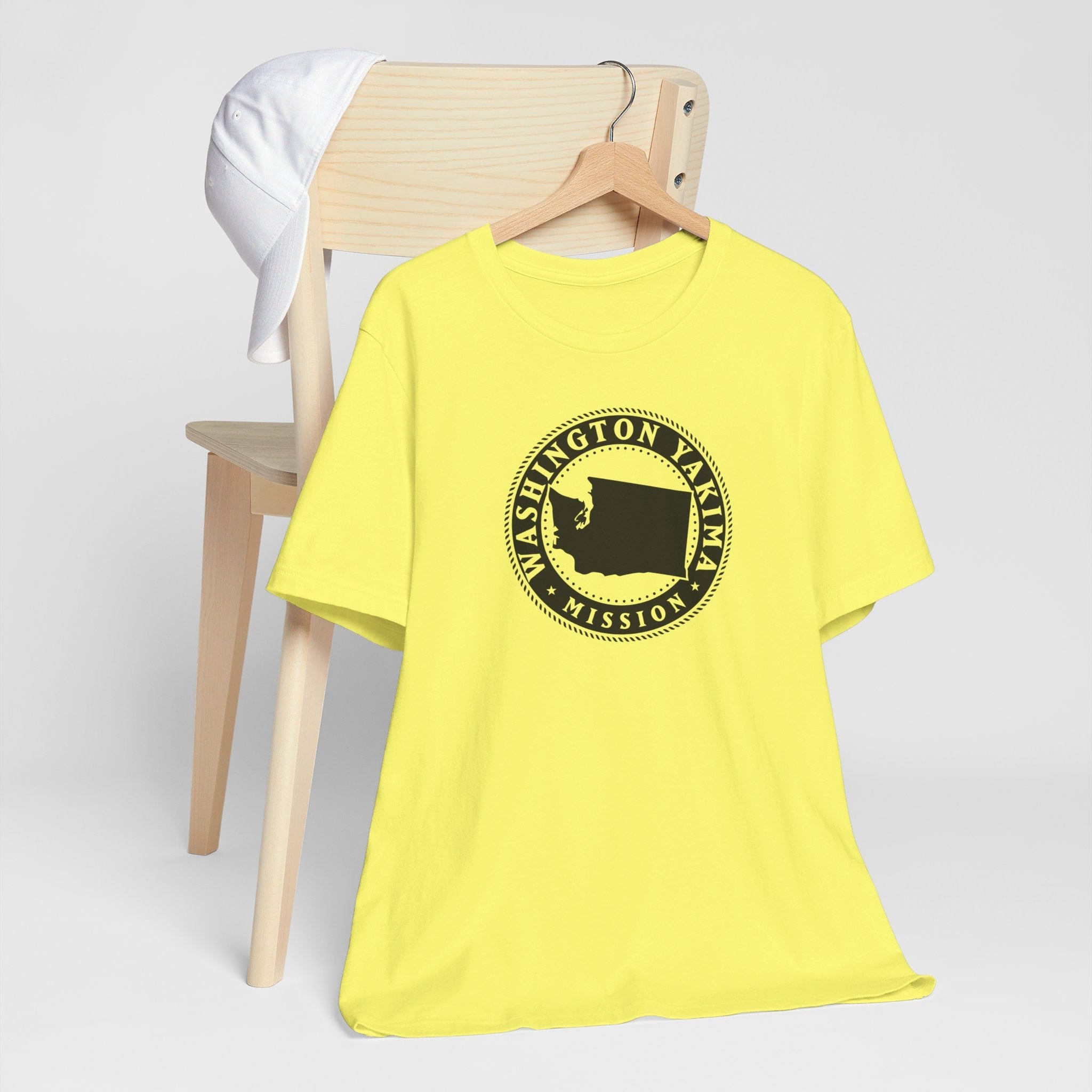 Washington Yakima Mission Circular Monochrome Logo T-Shirt - Mission Wishlist - LDS Missionary Gift Store