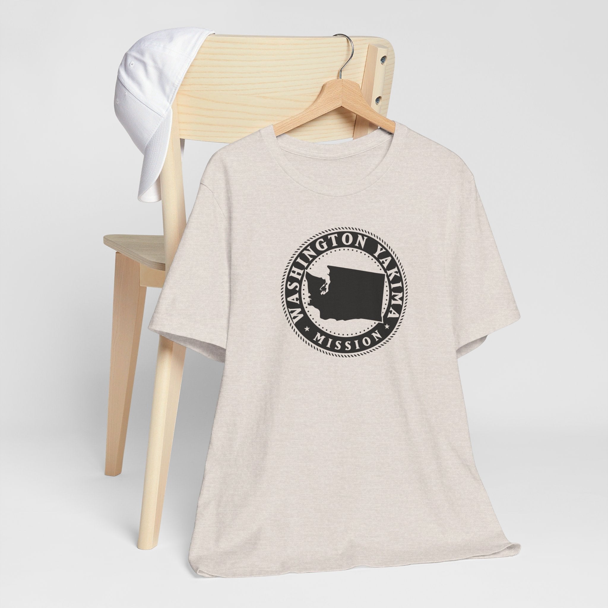 Washington Yakima Mission Circular Monochrome Logo T-Shirt - Mission Wishlist - LDS Missionary Gift Store