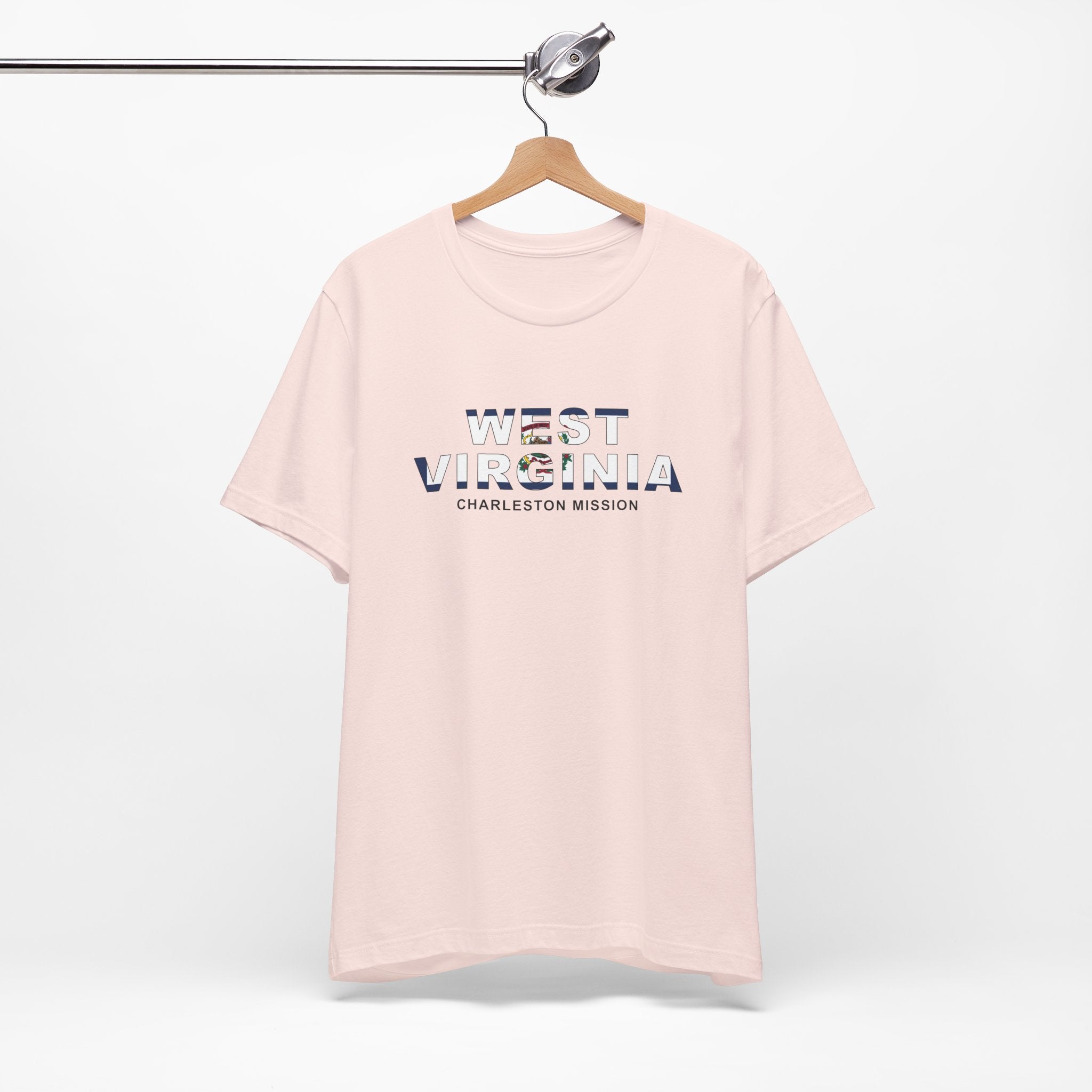 West Virginia Charleston Mission Flag Title T-shirt - Mission Wishlist - LDS Missionary Gift Store