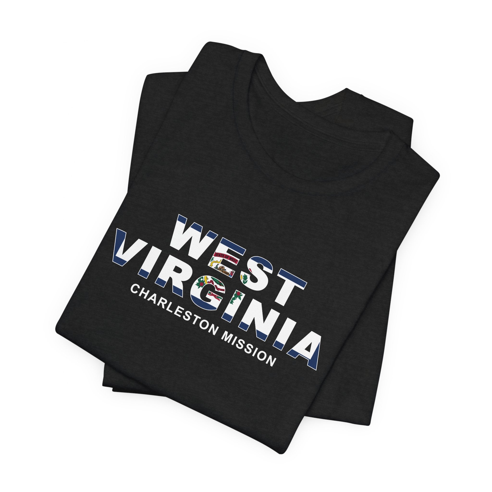 West Virginia Charleston Mission Flag Title T-shirt - Mission Wishlist - LDS Missionary Gift Store