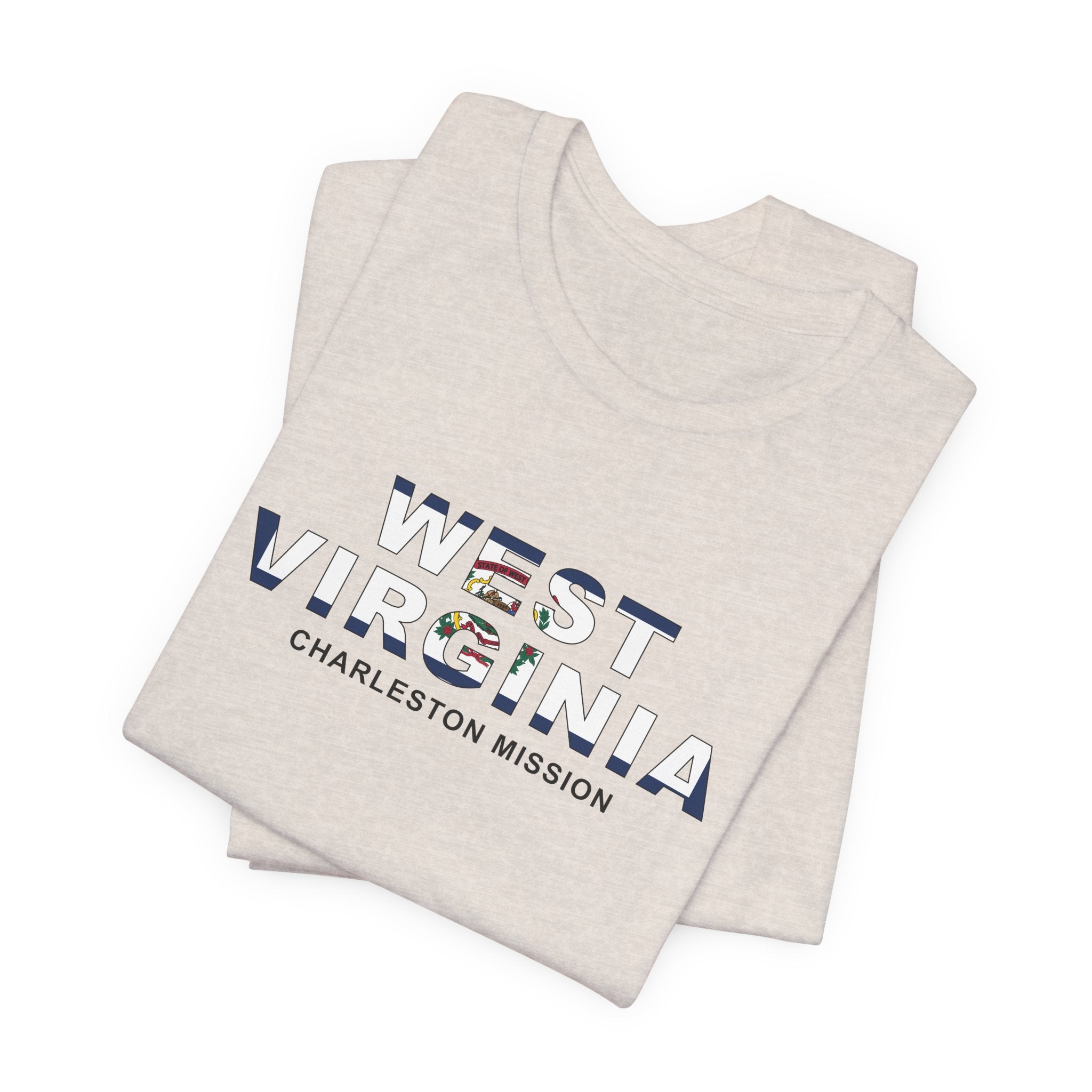 West Virginia Charleston Mission Flag Title T-shirt - Mission Wishlist - LDS Missionary Gift Store