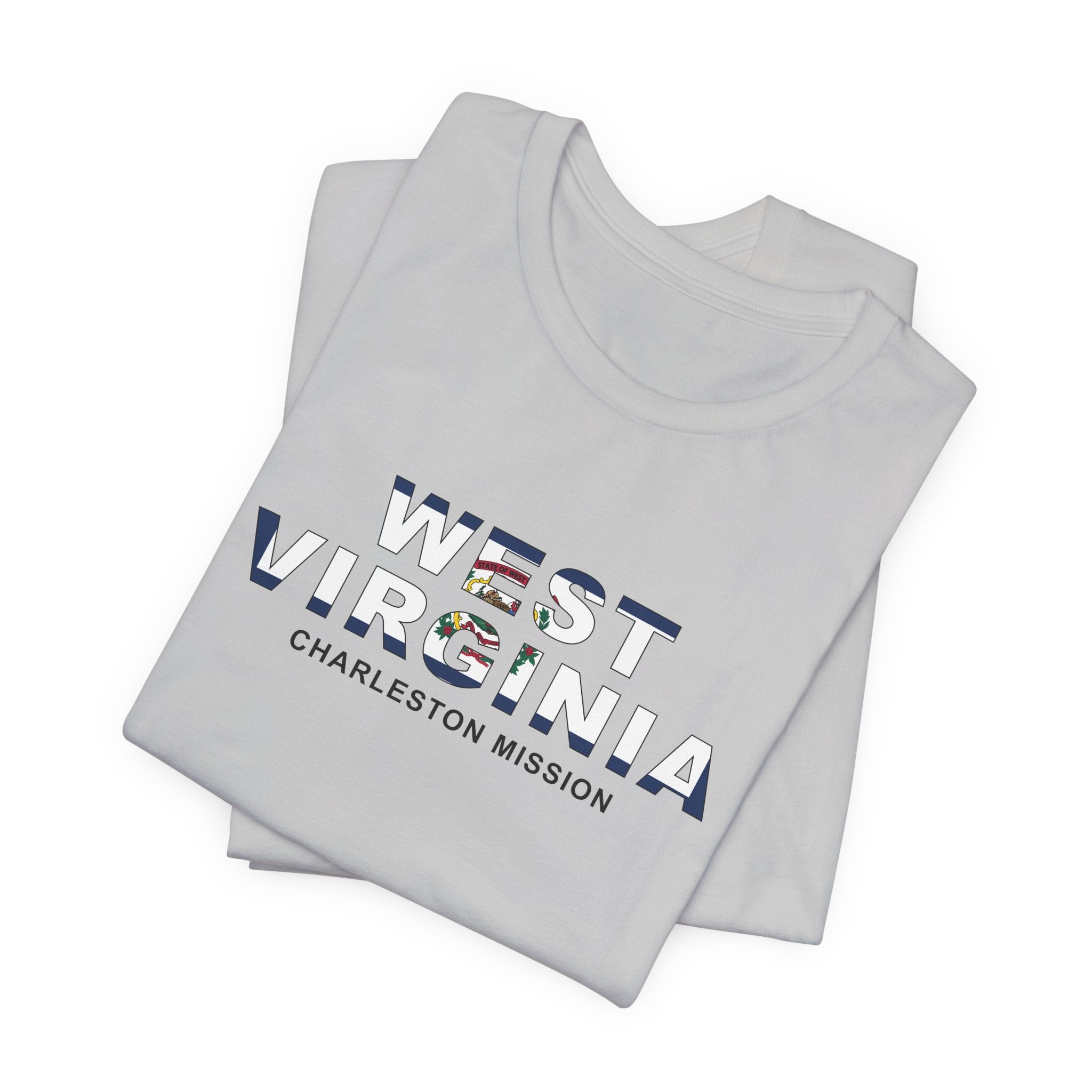 West Virginia Charleston Mission Flag Title T-shirt - Mission Wishlist - LDS Missionary Gift Store