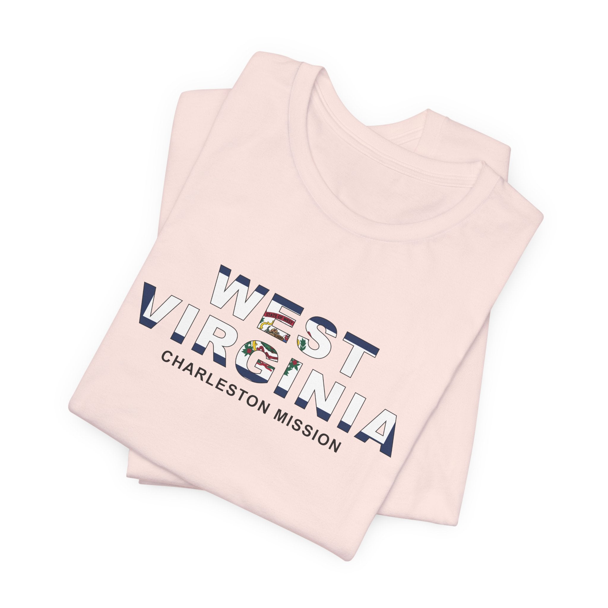 West Virginia Charleston Mission Flag Title T-shirt - Mission Wishlist - LDS Missionary Gift Store