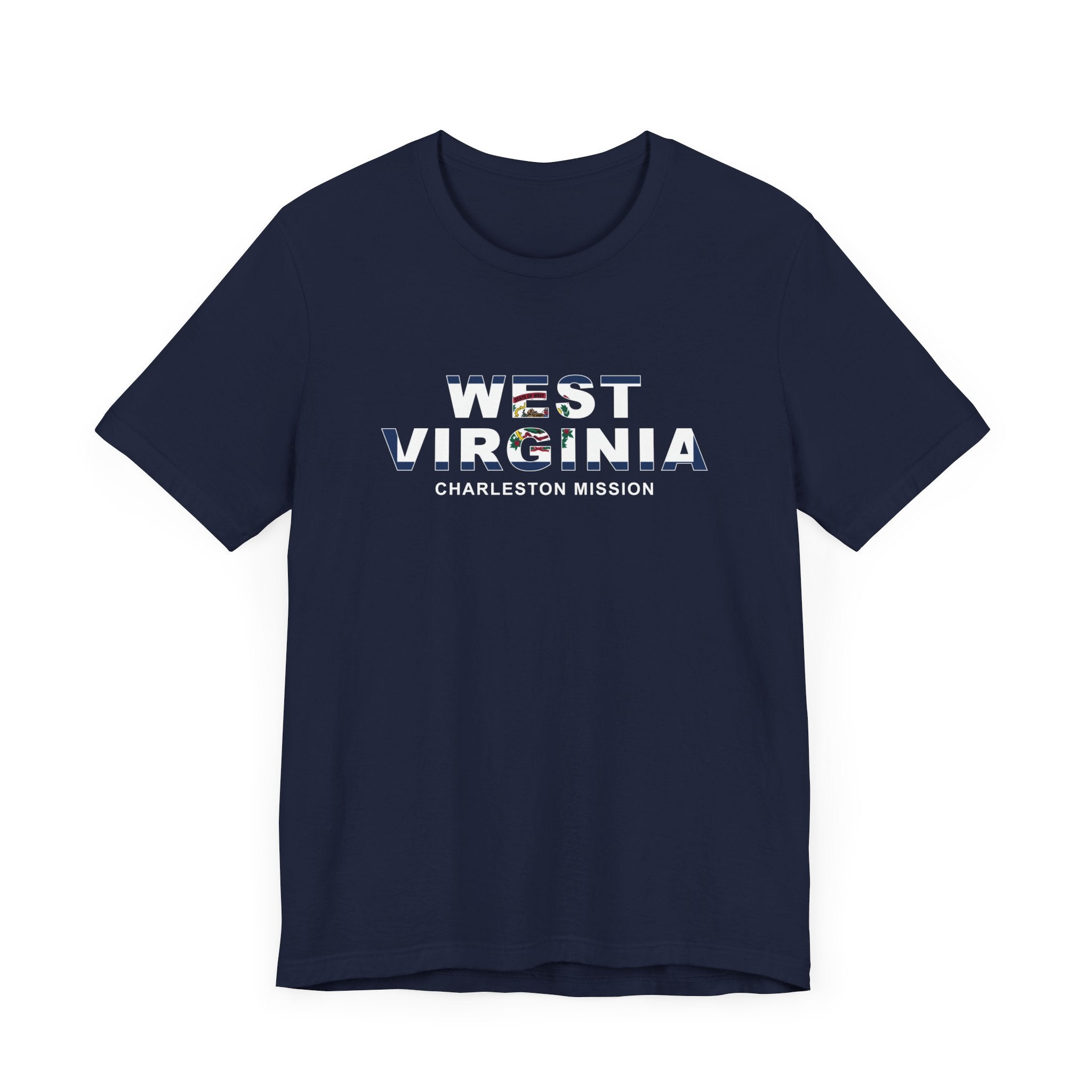 West Virginia Charleston Mission Flag Title T-shirt - Mission Wishlist - LDS Missionary Gift Store