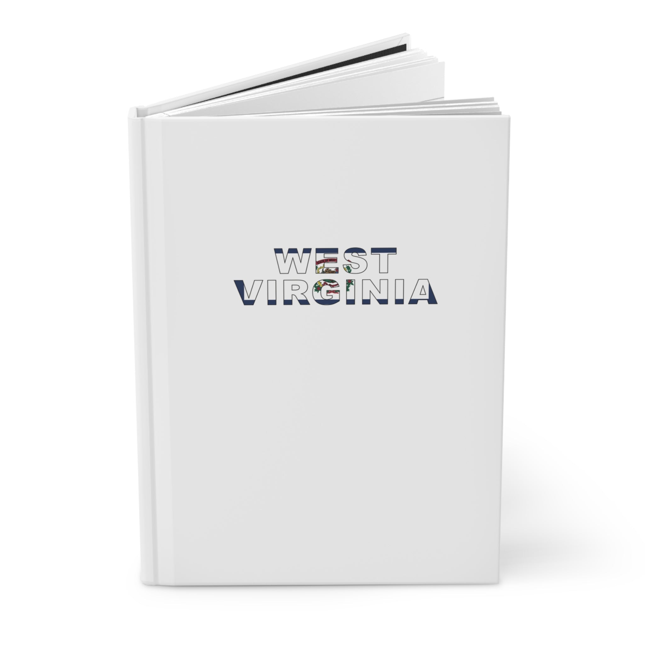 West Virginia Charleston Mission Flag Title White Hardcover Journal Matte - Mission Wishlist - LDS Missionary Gift Store
