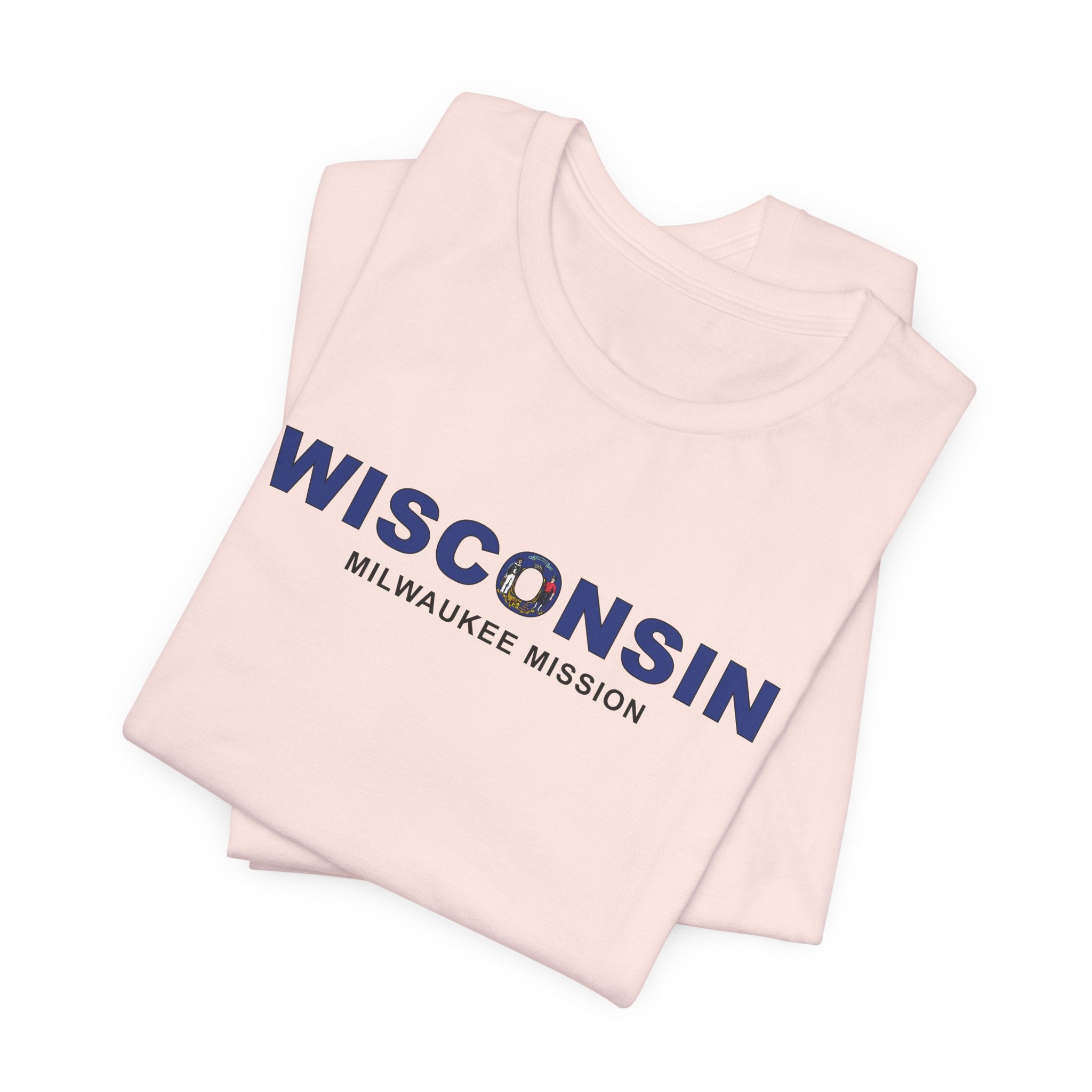 Wisconsin Milwaukee Mission Flag Title T-shirt - Mission Wishlist - LDS Missionary Gift Store