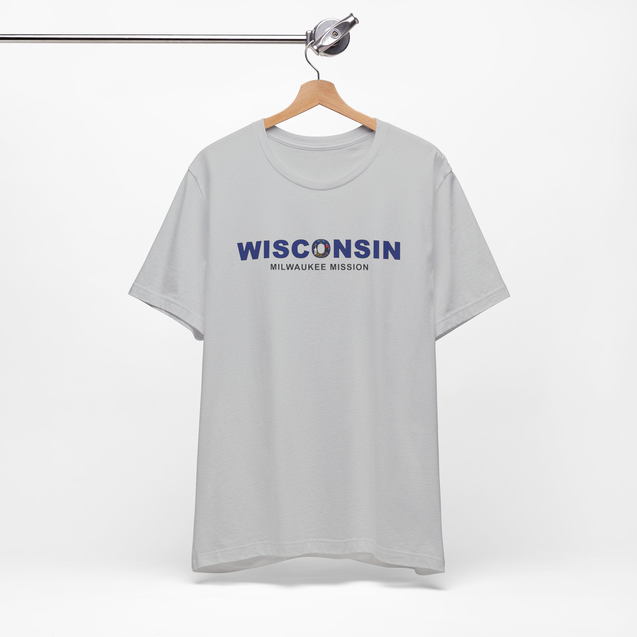 Wisconsin Milwaukee Mission Flag Title T-shirt - Mission Wishlist - LDS Missionary Gift Store