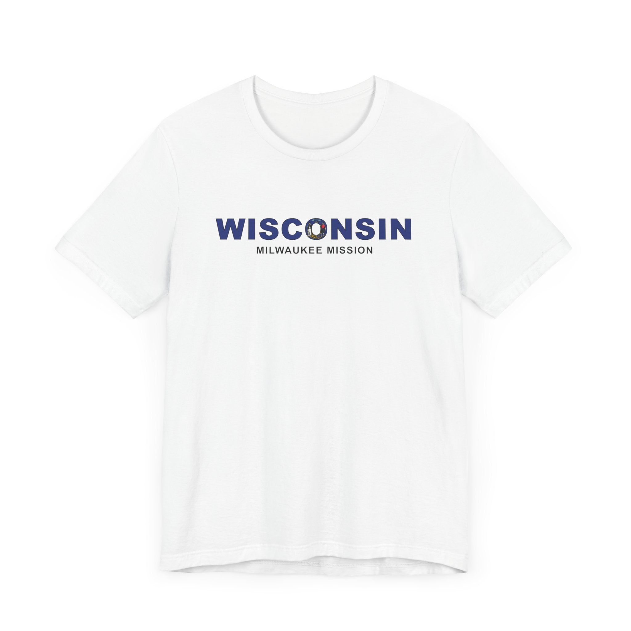 Wisconsin Milwaukee Mission Flag Title T-shirt - Mission Wishlist - LDS Missionary Gift Store