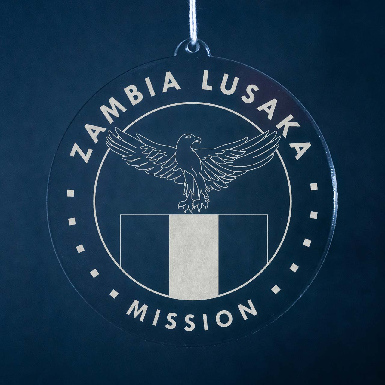 Zambia Lusaka Mission Christmas Ornament - Latter-Day Saint LDS Missionary Gift - Book of Mormon