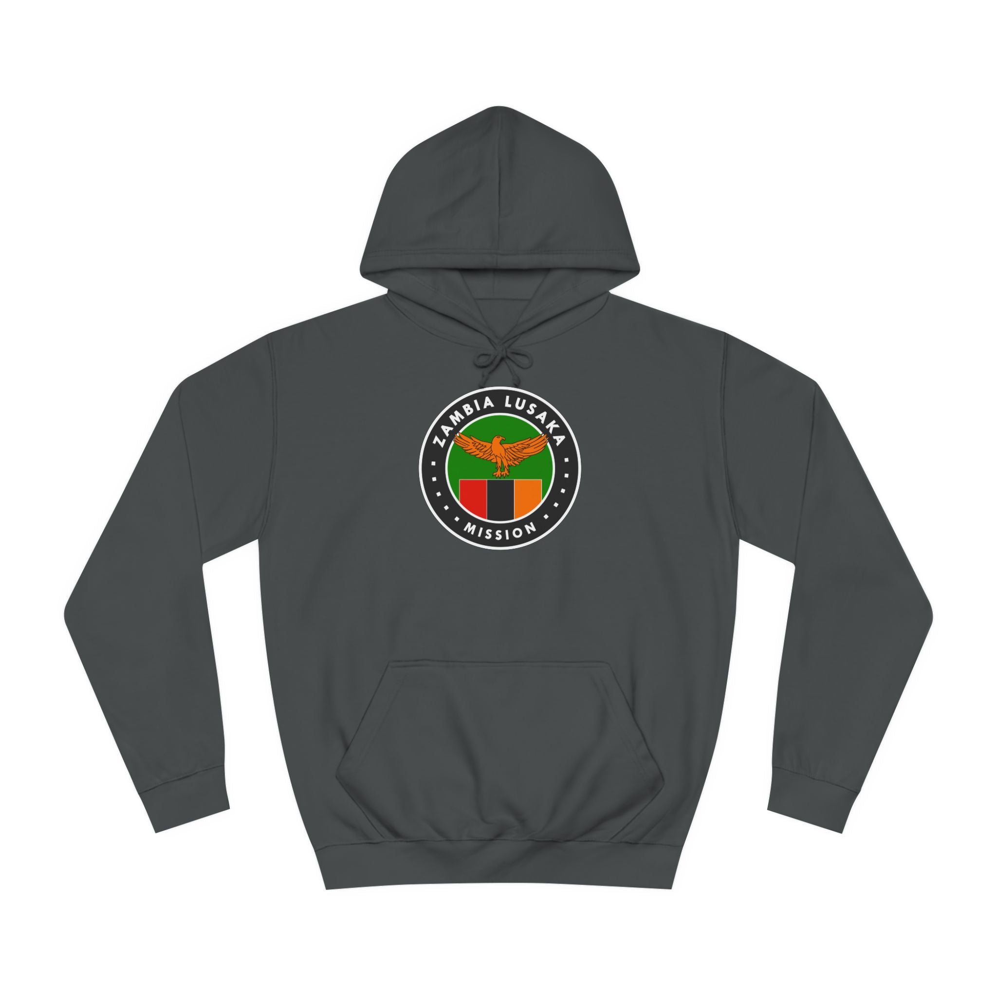 Zambia Lusaka Mission Flag Logo (Black Border) College Hoodie - Latter-Day Saint LDS Missionary Gift - Book of Mormon
