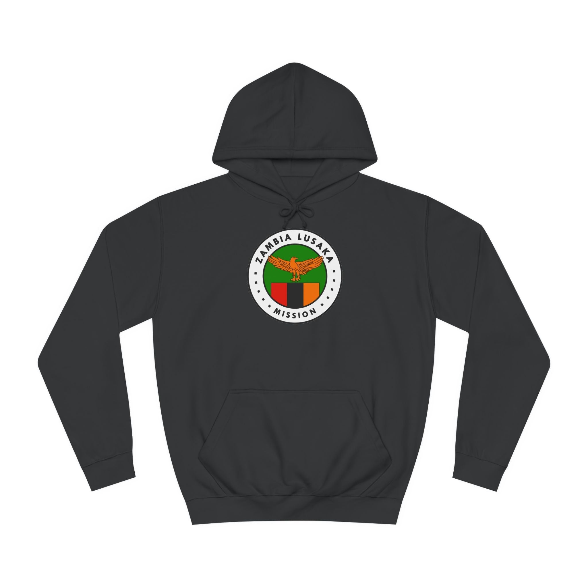 Zambia Lusaka Mission Flag Logo (White Border) College Hoodie - Latter-Day Saint LDS Missionary Gift - Book of Mormon