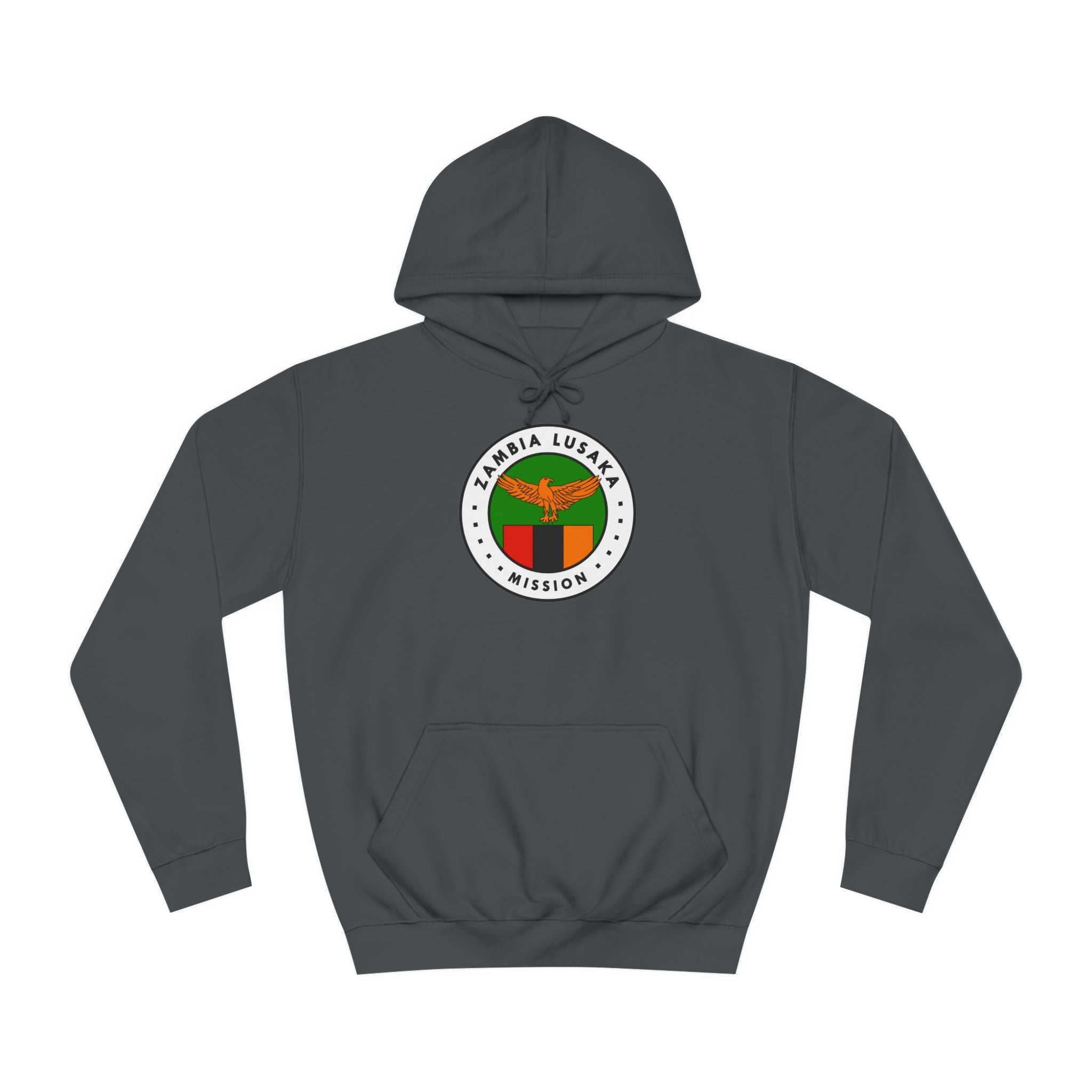Zambia Lusaka Mission Flag Logo (White Border) College Hoodie - Latter-Day Saint LDS Missionary Gift - Book of Mormon