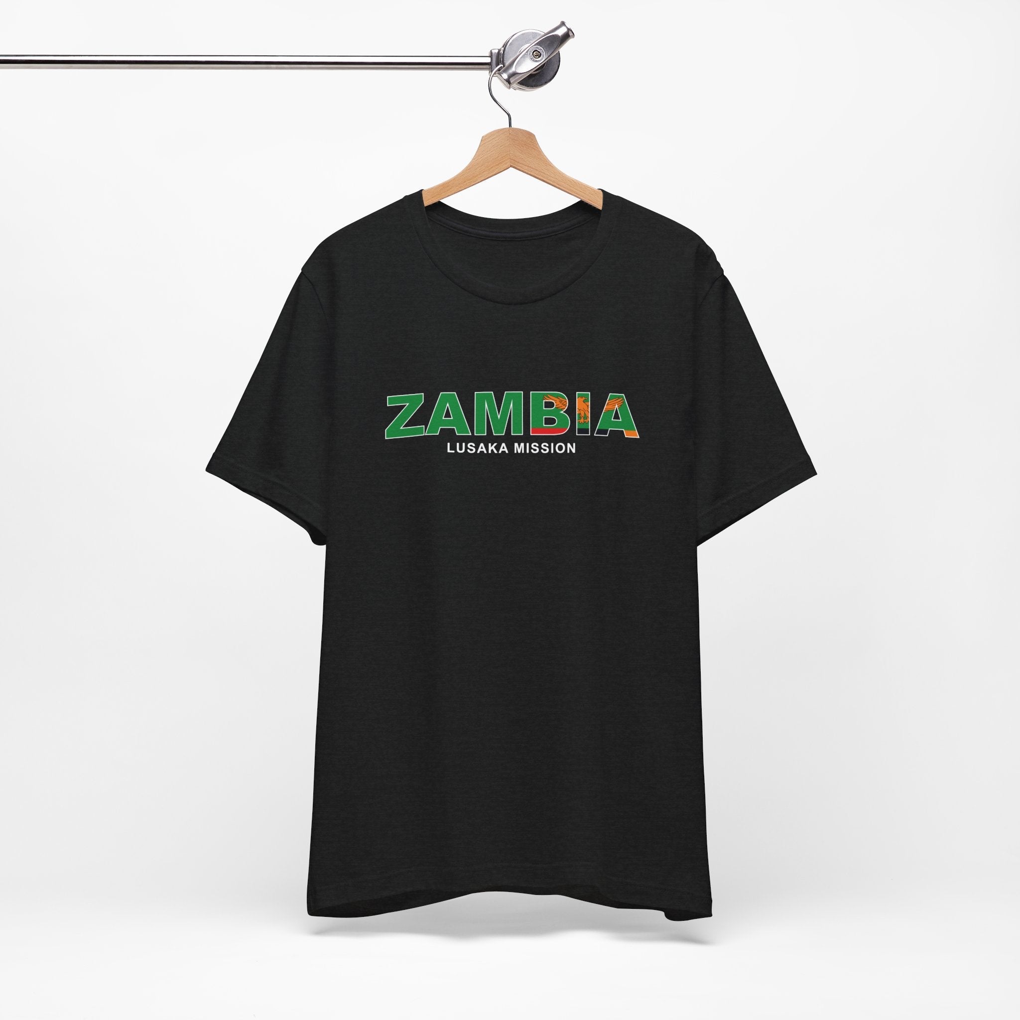 Zambia Lusaka Mission Flag Title T-shirt - Mission Wishlist - LDS Missionary Gift Store