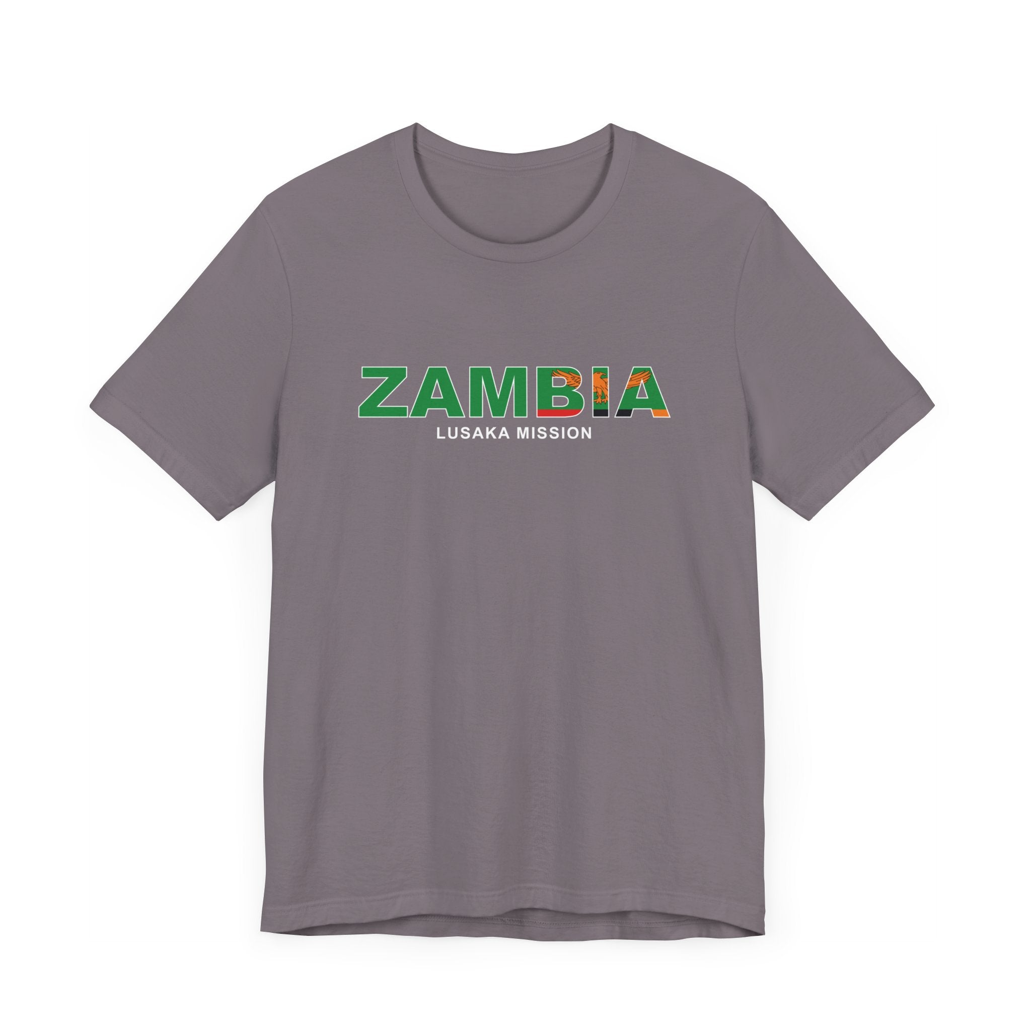 Zambia Lusaka Mission Flag Title T-shirt - Mission Wishlist - LDS Missionary Gift Store