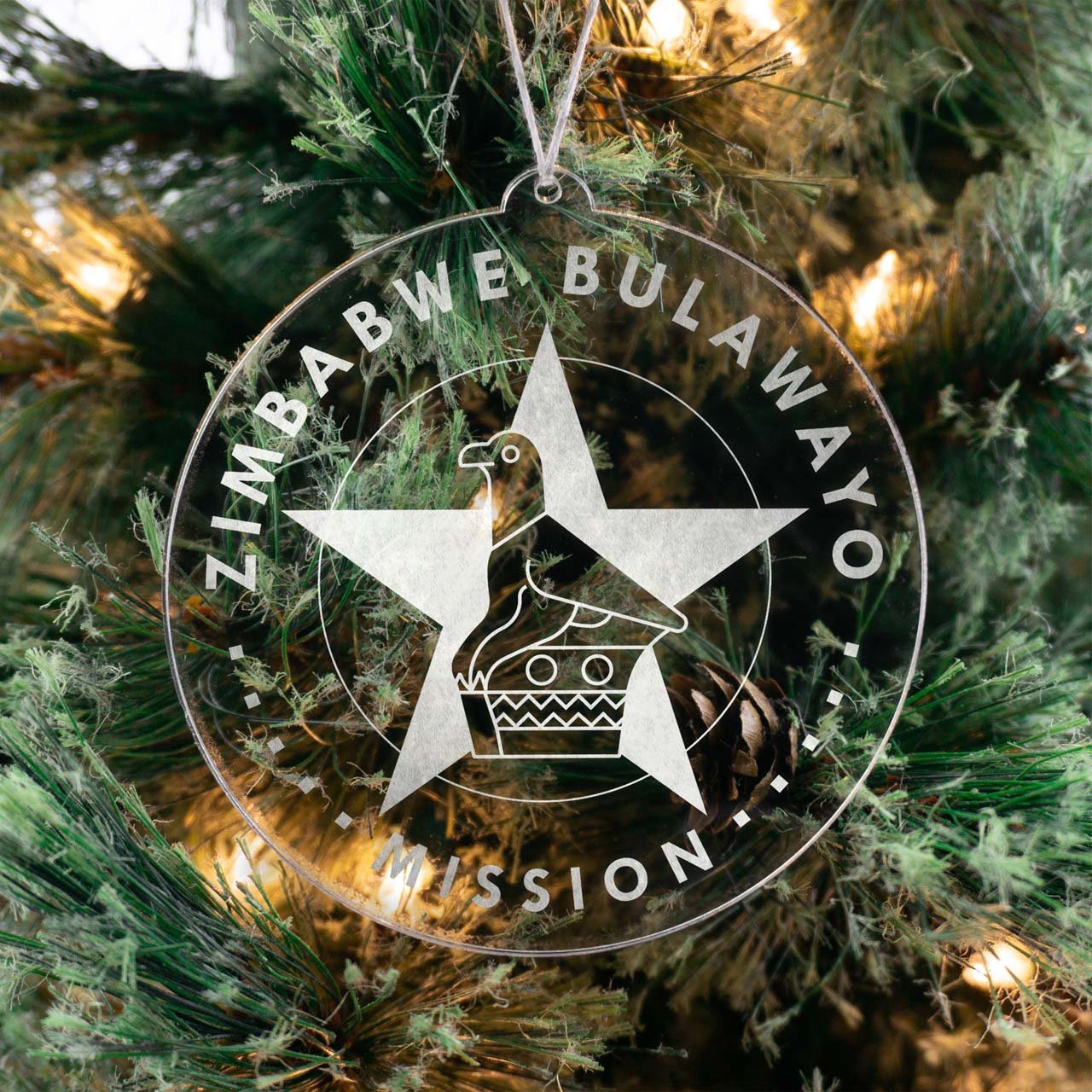 Zimbabwe Bulawayo Mission Christmas Ornament - Latter-Day Saint LDS Missionary Gift - Book of Mormon