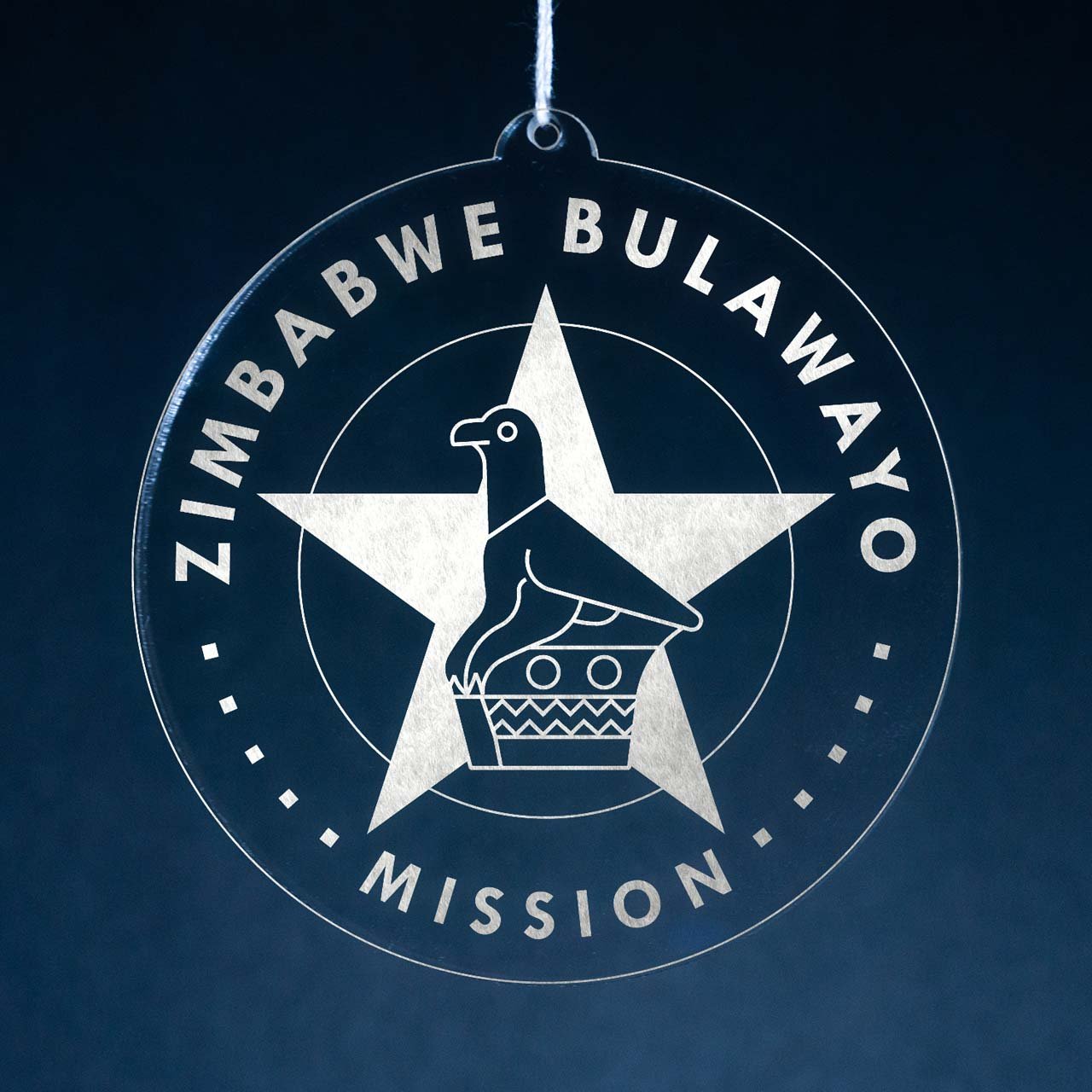 Zimbabwe Bulawayo Mission Christmas Ornament - Latter-Day Saint LDS Missionary Gift - Book of Mormon