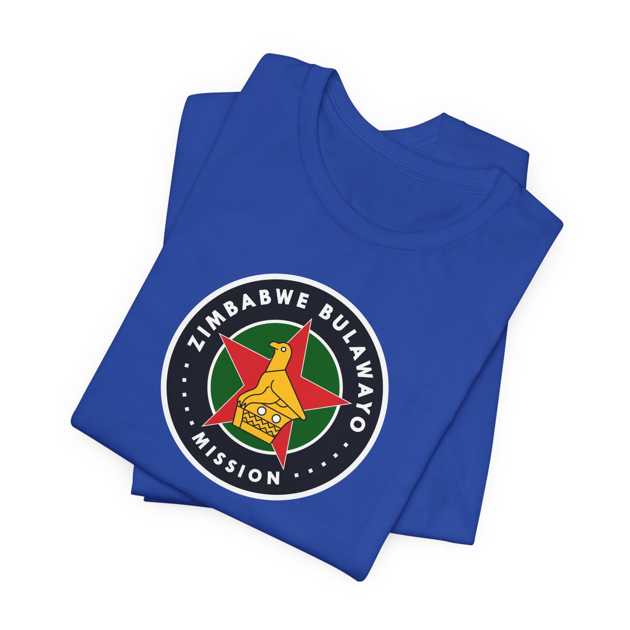 Zimbabwe Bulawayo Mission Flag Logo (Black Border) T-shirt - Mission Wishlist - LDS Missionary Gift Store
