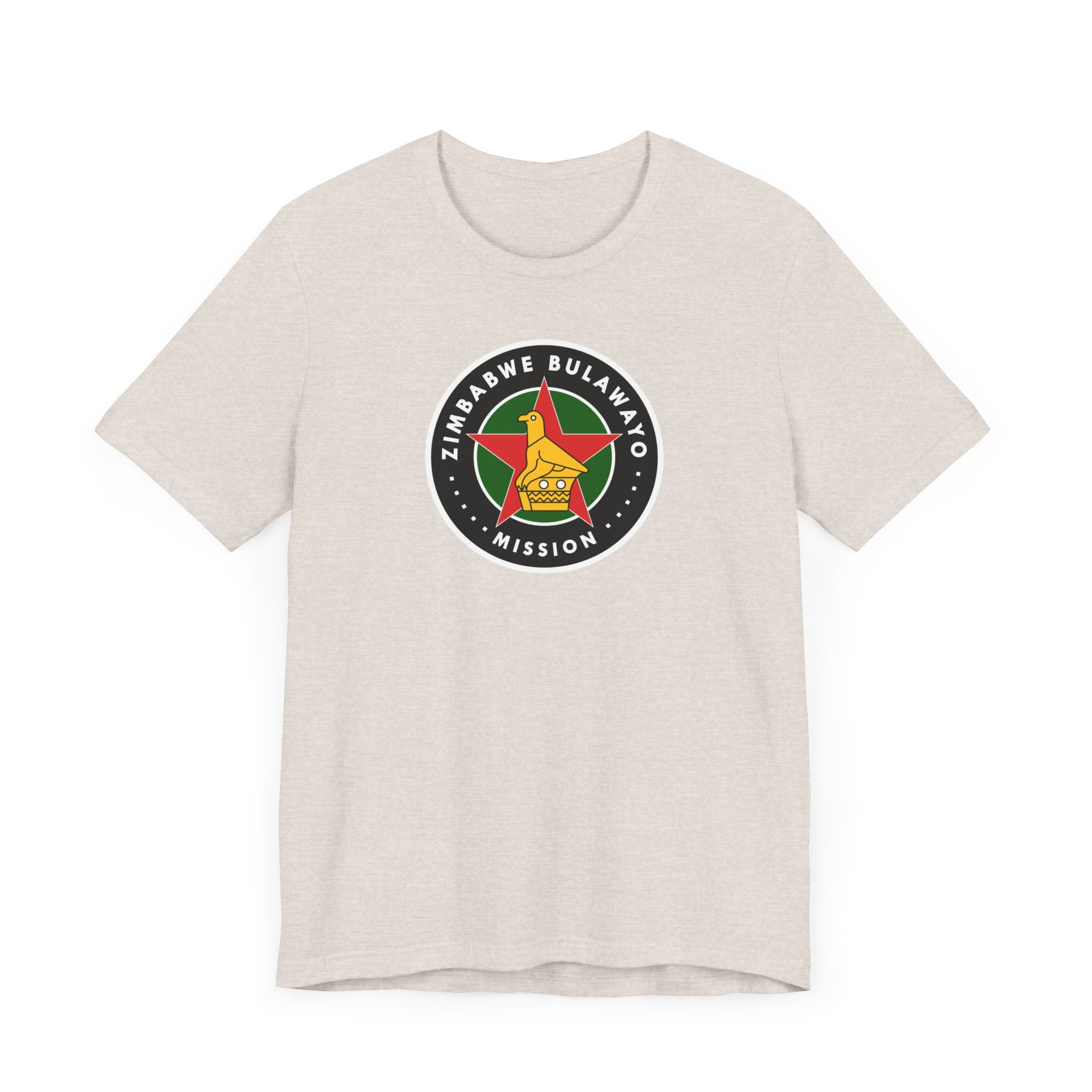 Zimbabwe Bulawayo Mission Flag Logo (Black Border) T-shirt - Mission Wishlist - LDS Missionary Gift Store