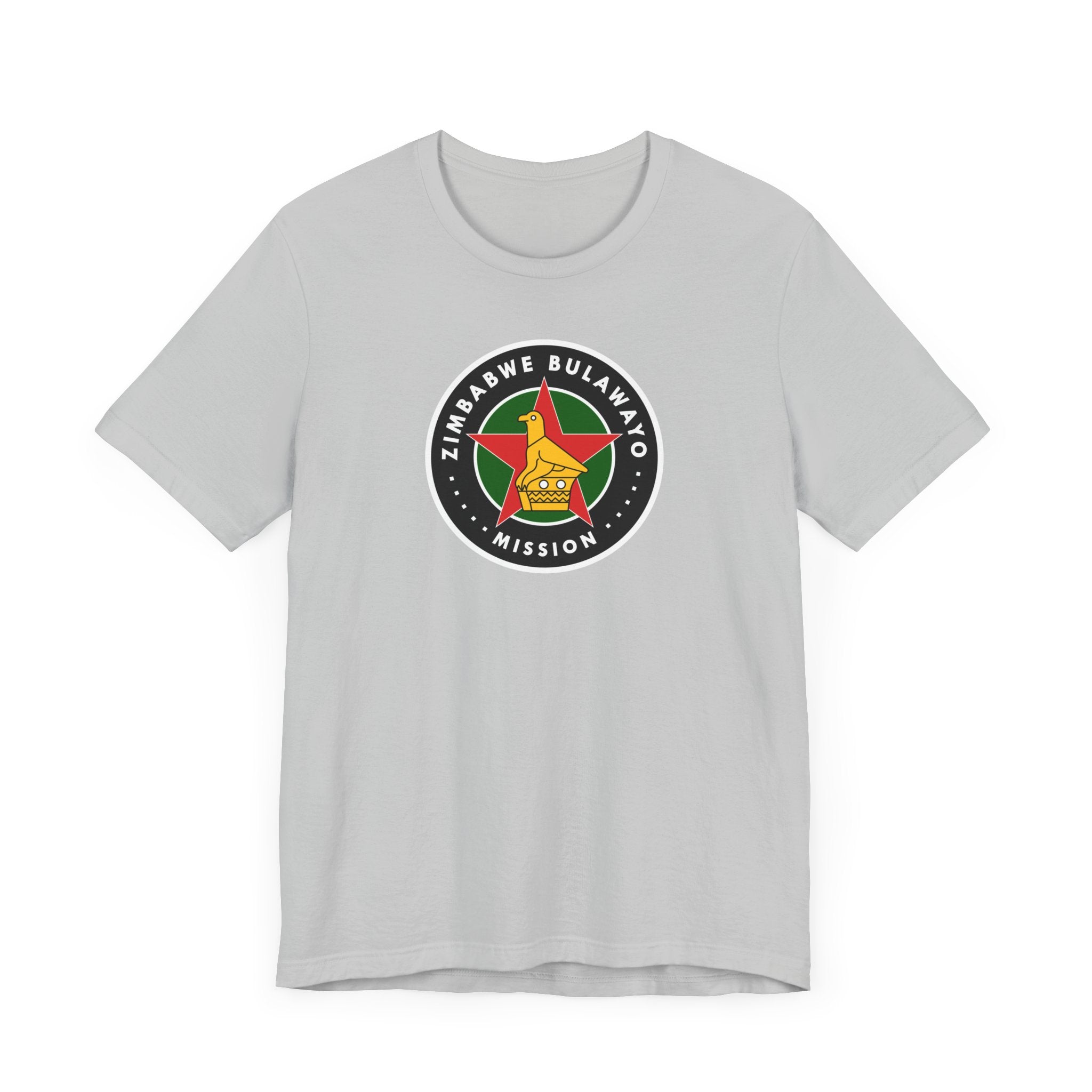 Zimbabwe Bulawayo Mission Flag Logo (Black Border) T-shirt - Mission Wishlist - LDS Missionary Gift Store