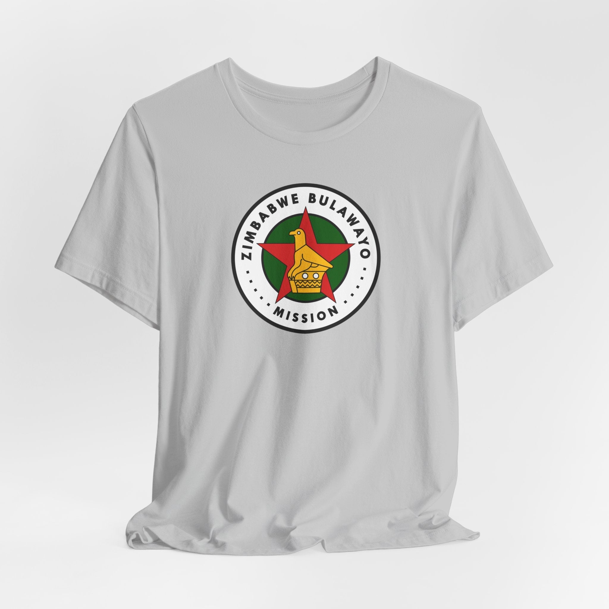 Zimbabwe Bulawayo Mission Flag Logo (White Border) T-shirt - Mission Wishlist - LDS Missionary Gift Store