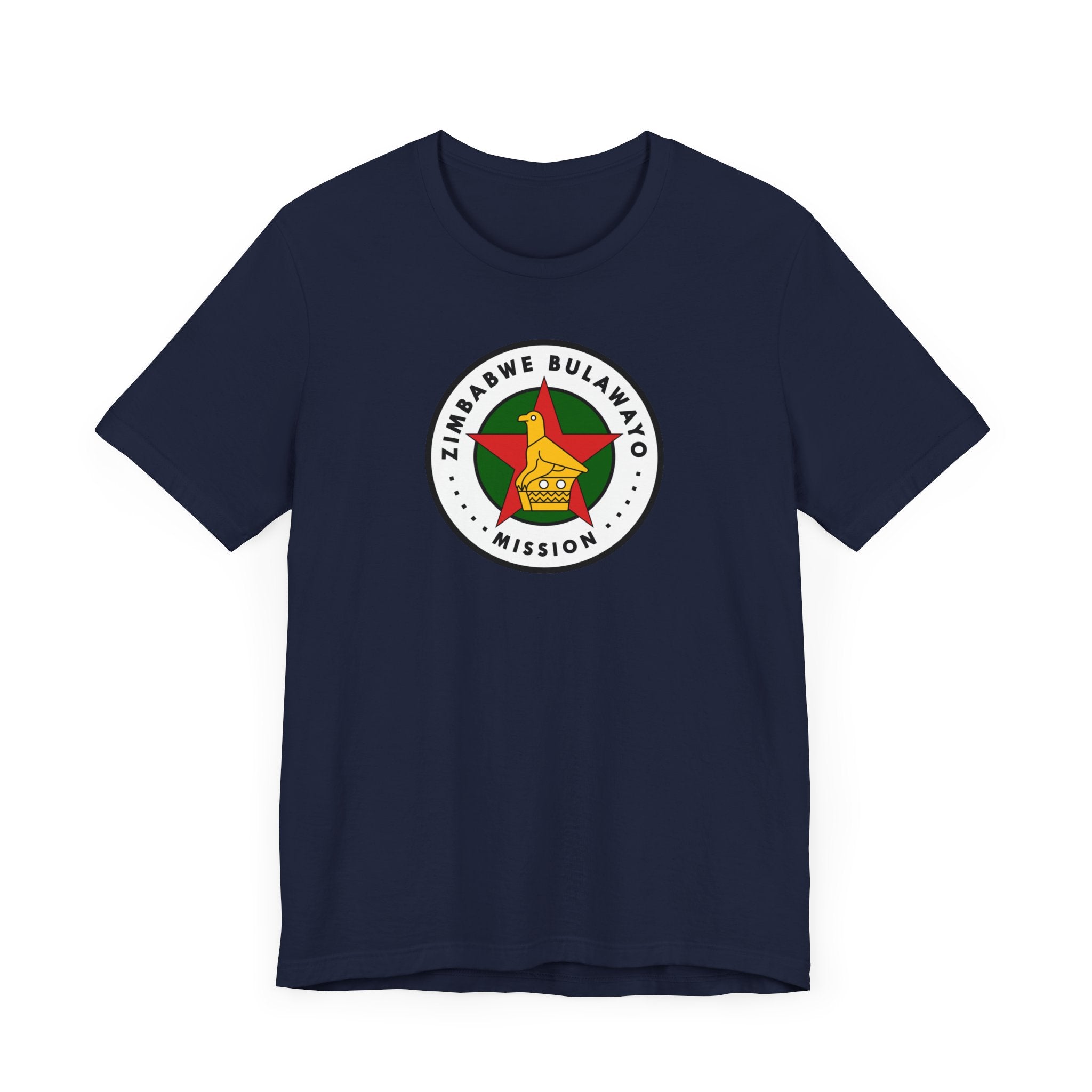 Zimbabwe Bulawayo Mission Flag Logo (White Border) T-shirt - Mission Wishlist - LDS Missionary Gift Store