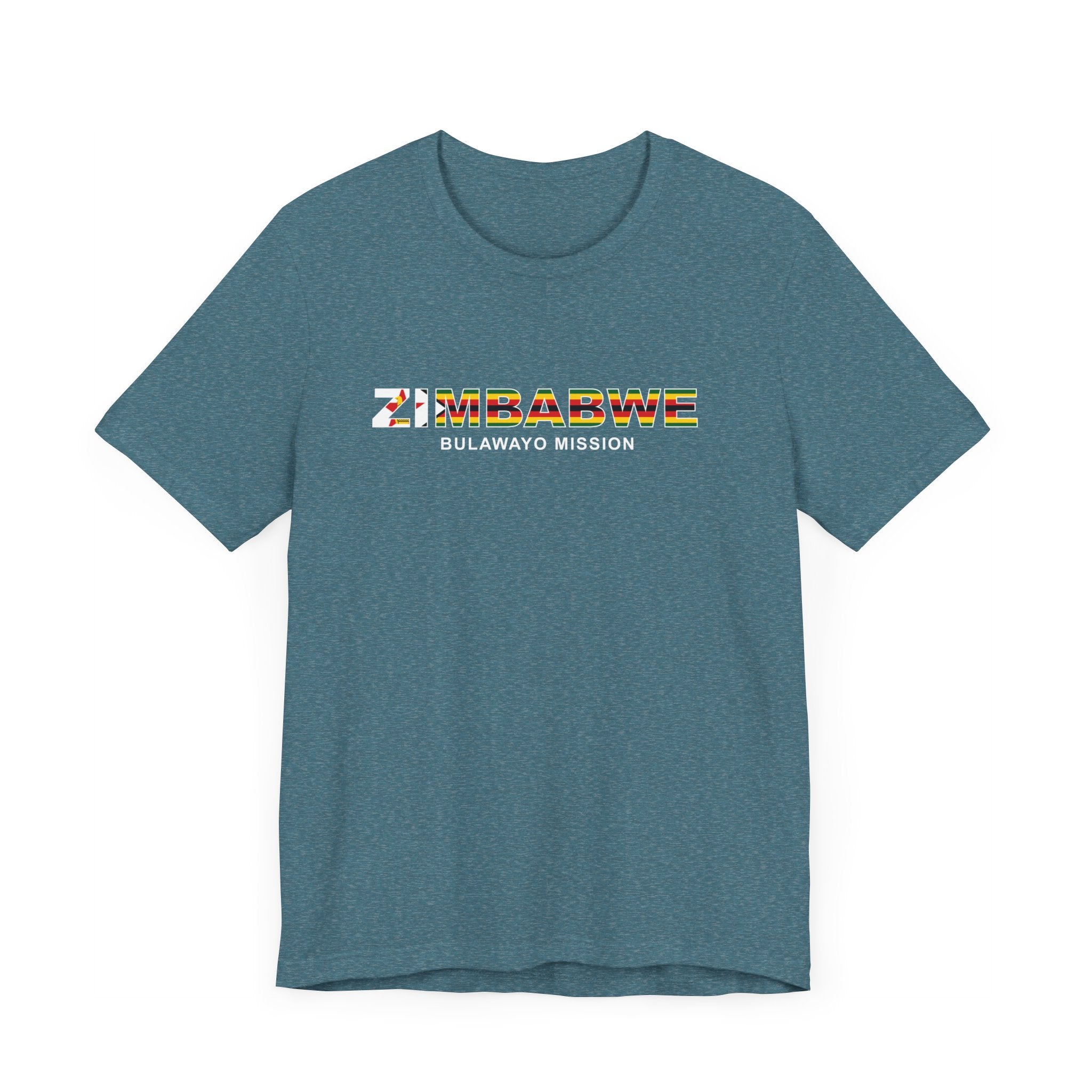 Zimbabwe Bulawayo Mission Flag Title T-shirt - Mission Wishlist - LDS Missionary Gift Store