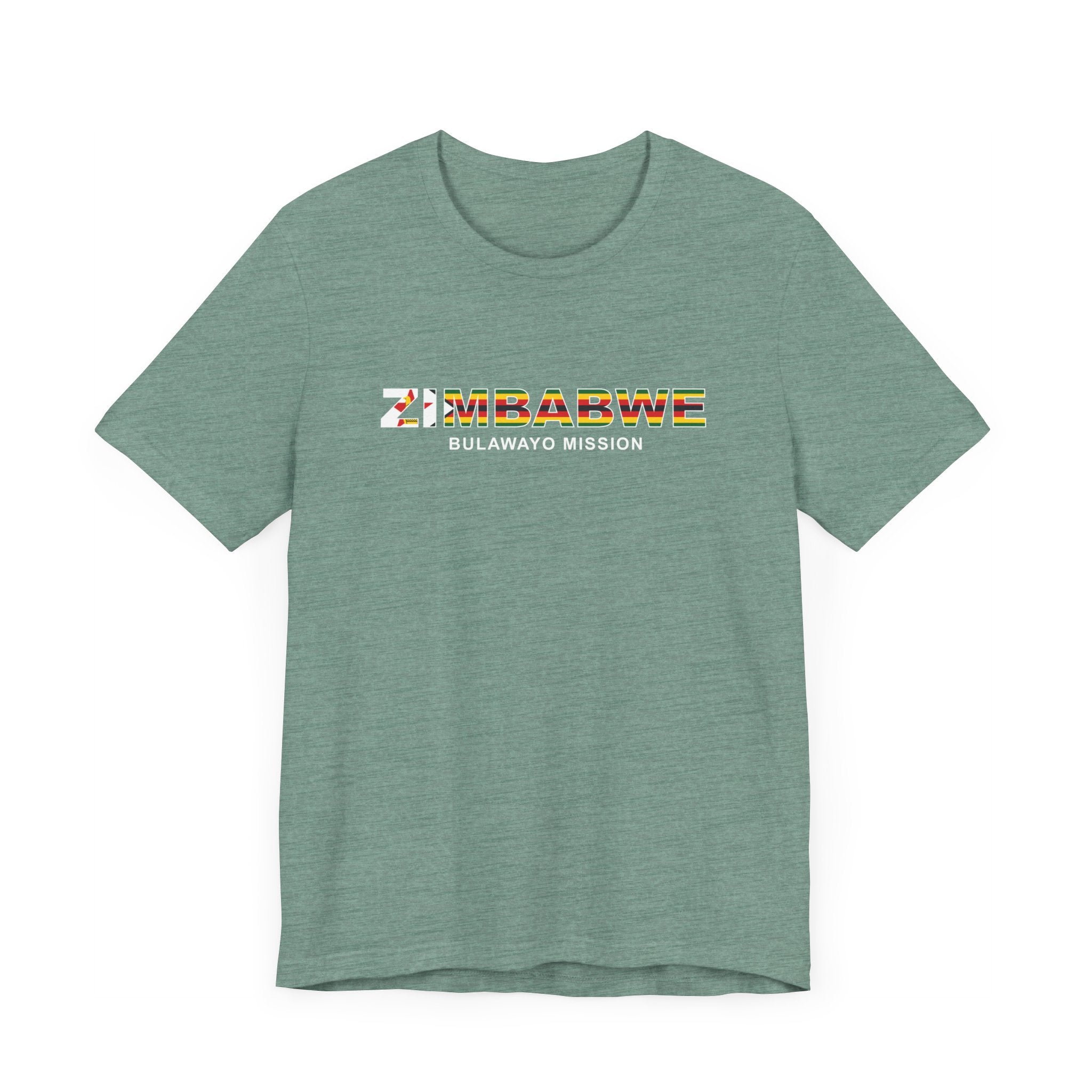 Zimbabwe Bulawayo Mission Flag Title T-shirt - Mission Wishlist - LDS Missionary Gift Store