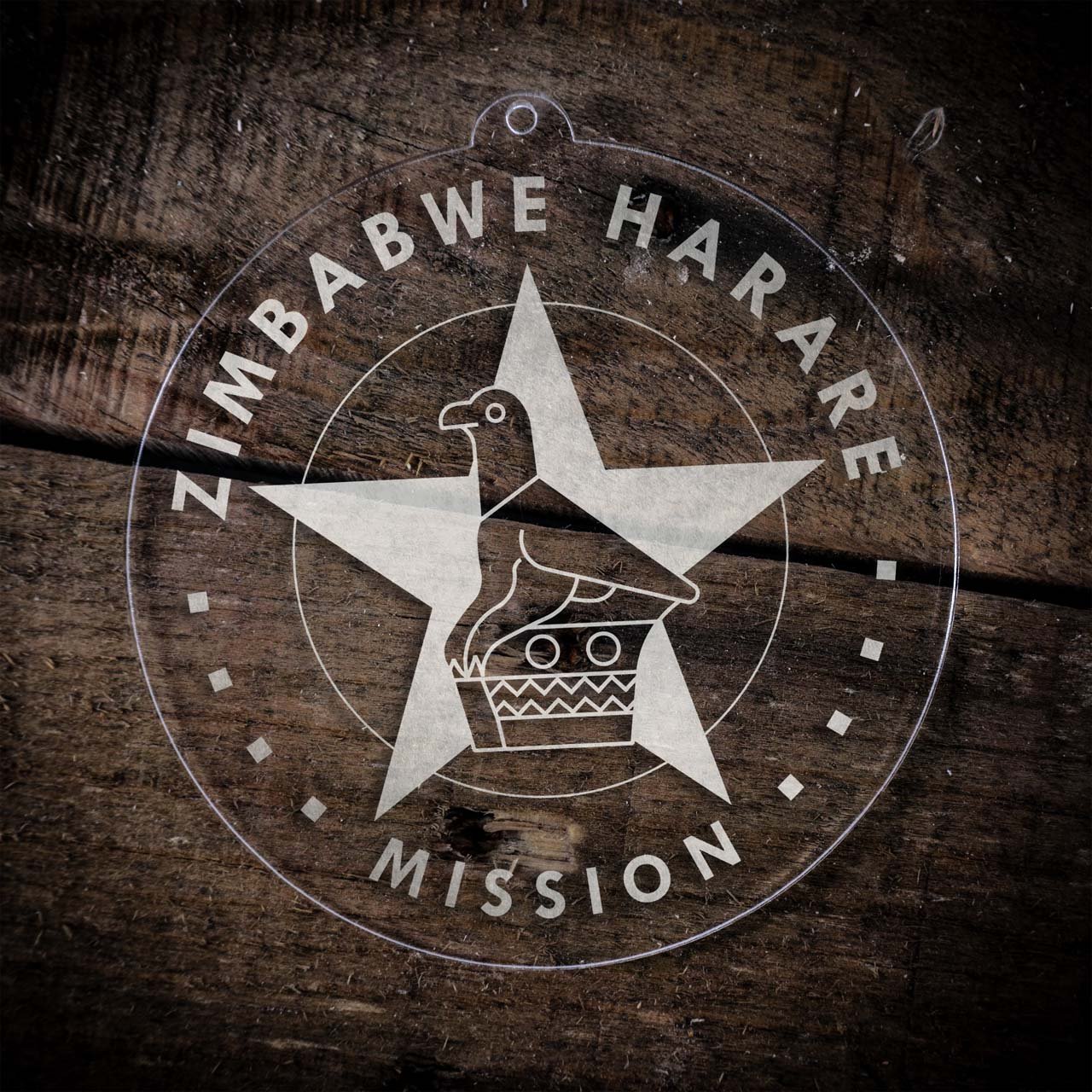 Zimbabwe Harare Mission Christmas Ornament - Latter-Day Saint LDS Missionary Gift - Book of Mormon