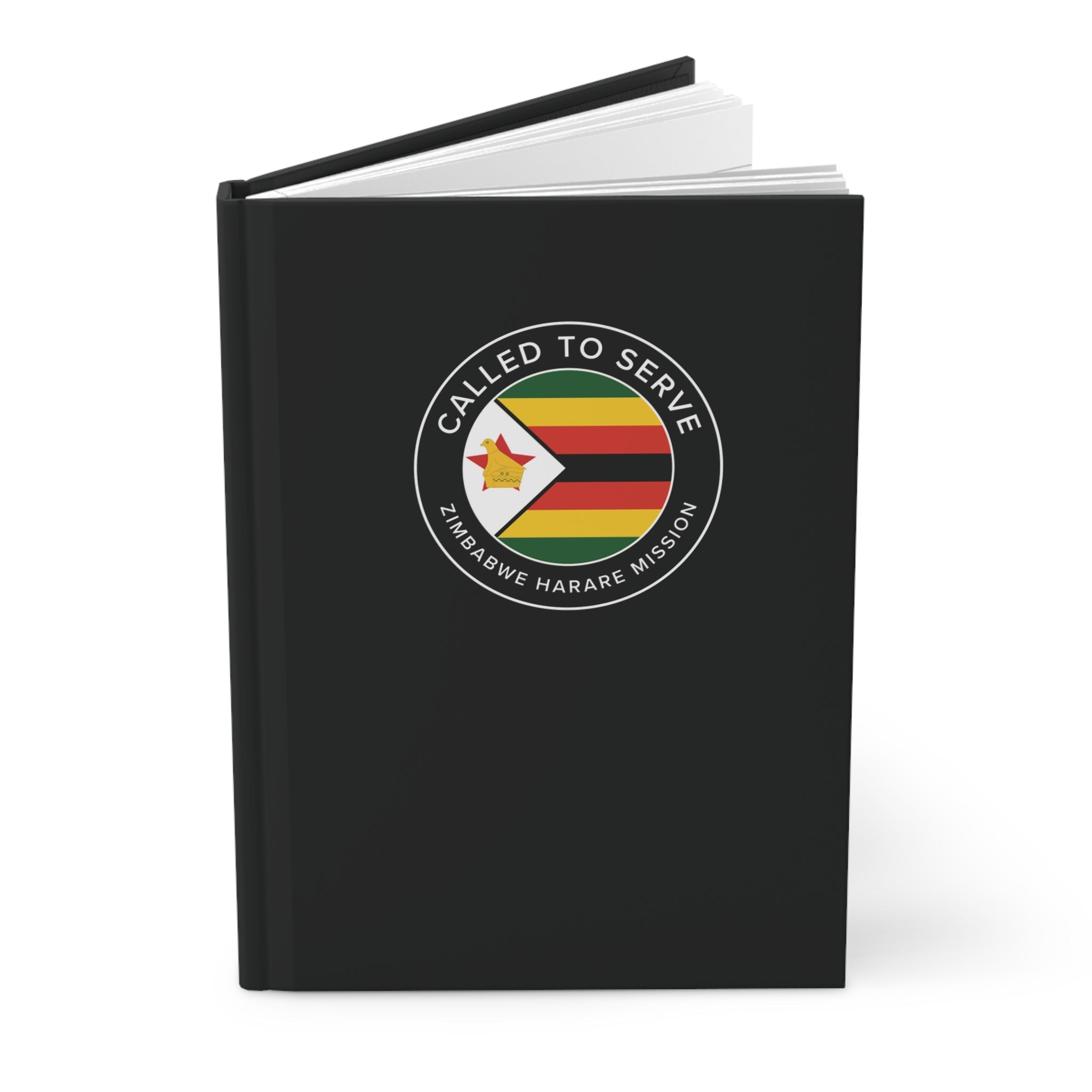 Zimbabwe Harare Mission Circle Flag Called to Serve Black Hardcover Journal Matte - Mission Wishlist - LDS Missionary Gift Store
