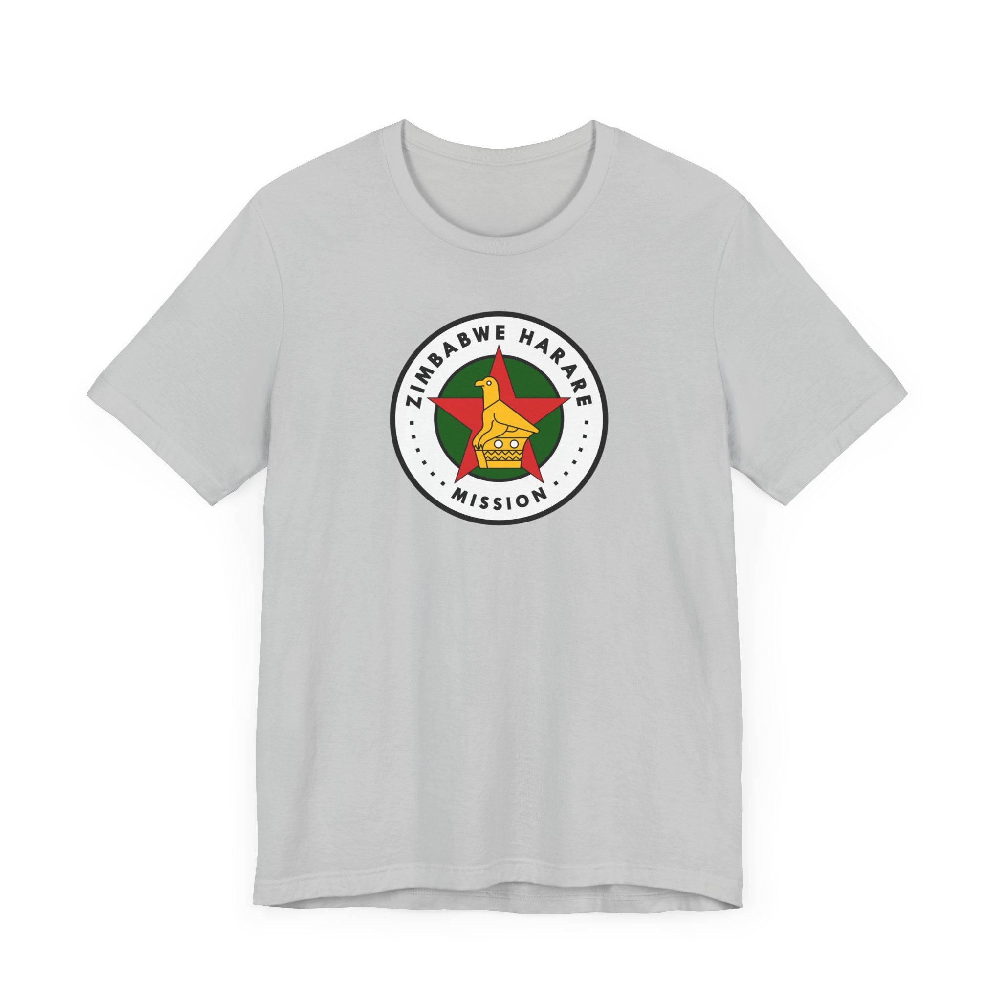 Zimbabwe Harare Mission Flag Logo (White Border) T-shirt - Mission Wishlist - LDS Missionary Gift Store