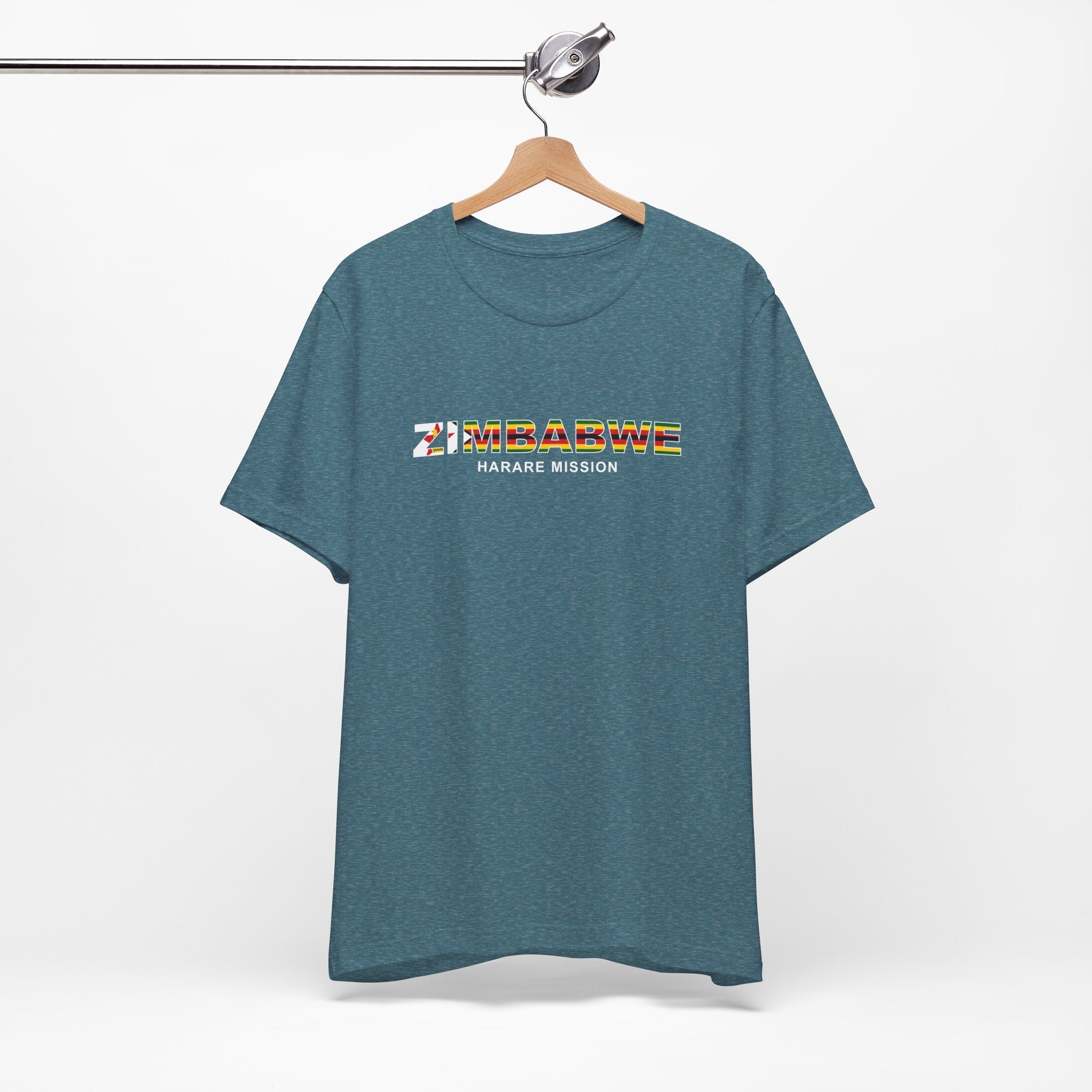Zimbabwe Harare Mission Flag Title T-shirt - Mission Wishlist - LDS Missionary Gift Store