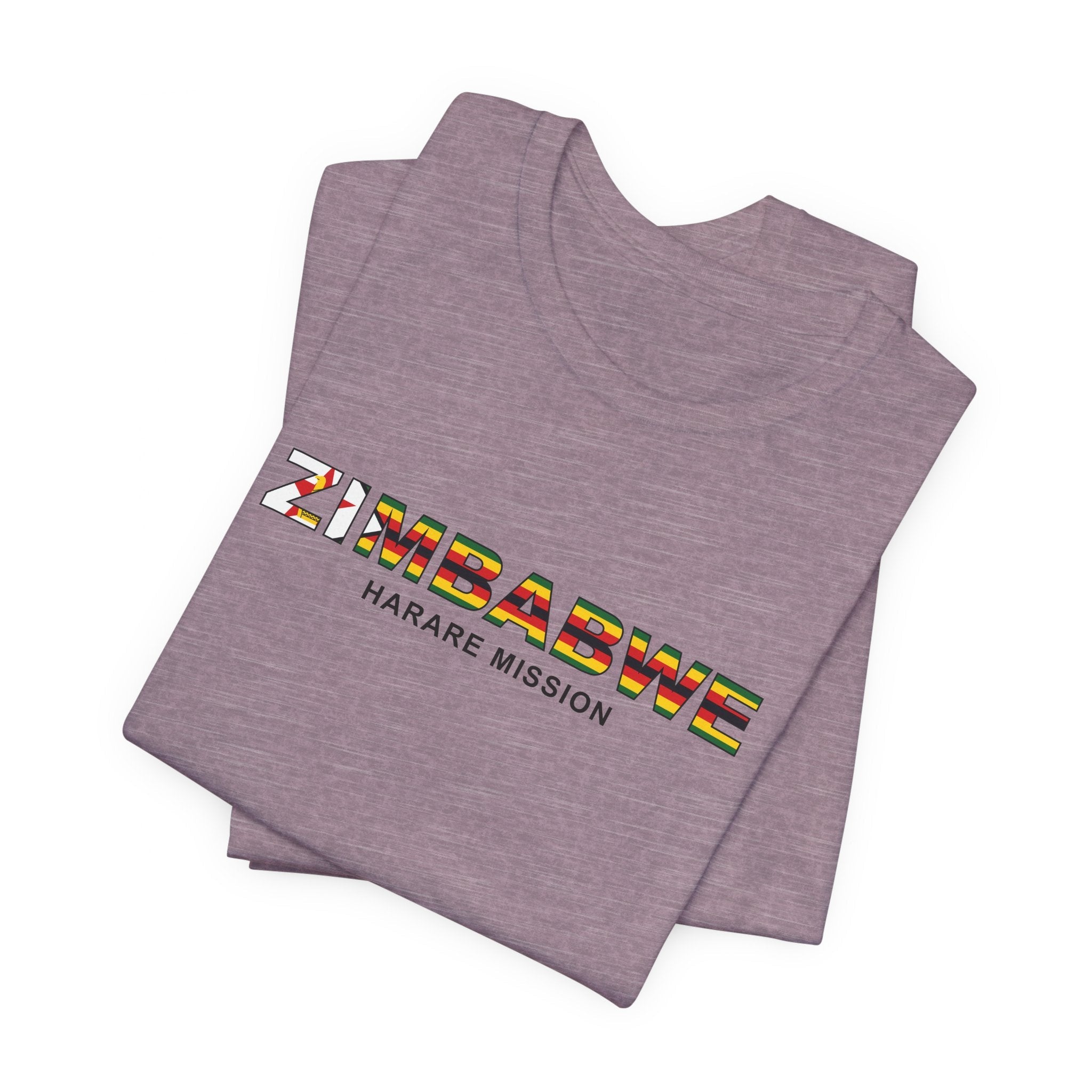 Zimbabwe Harare Mission Flag Title T-shirt - Mission Wishlist - LDS Missionary Gift Store