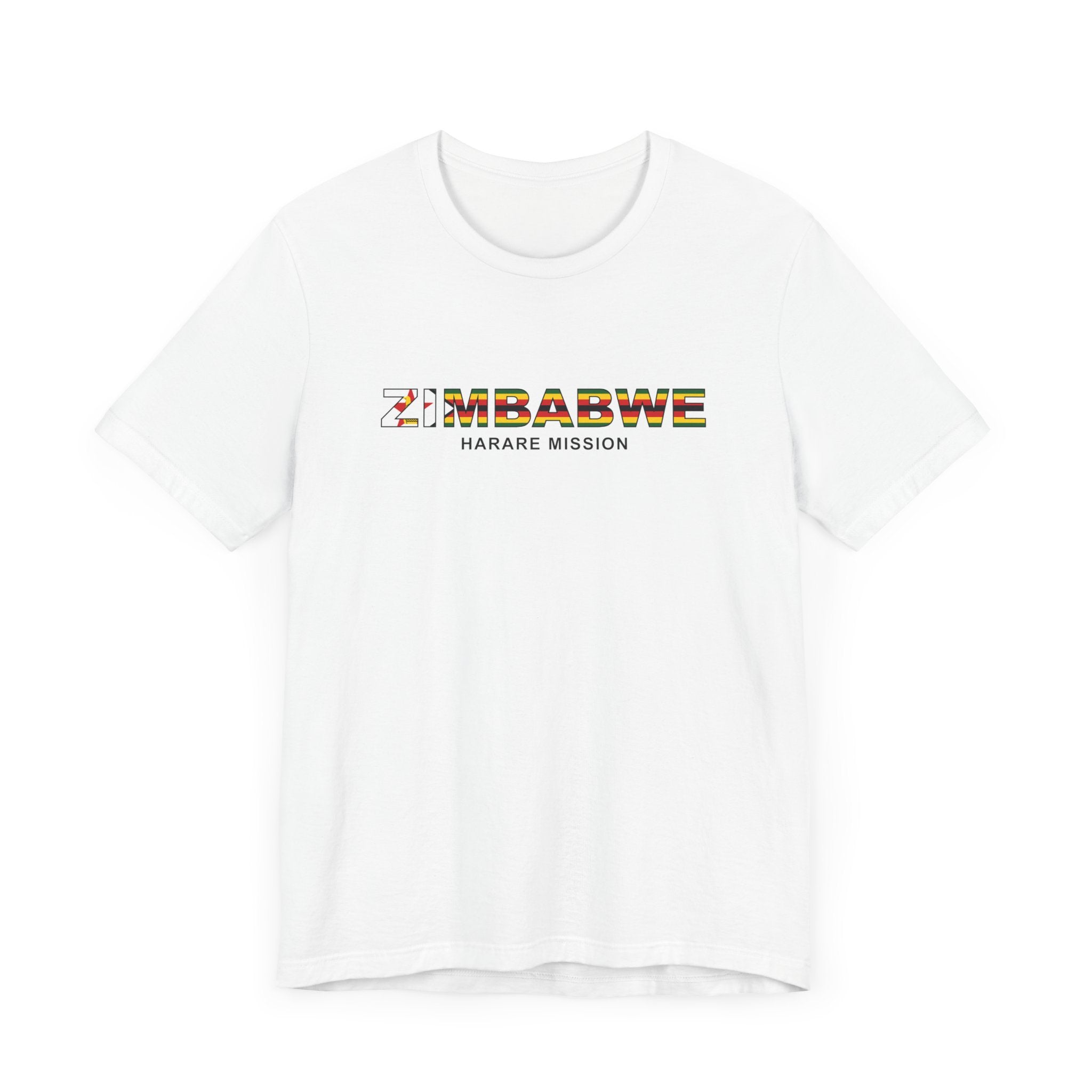 Zimbabwe Harare Mission Flag Title T-shirt - Mission Wishlist - LDS Missionary Gift Store