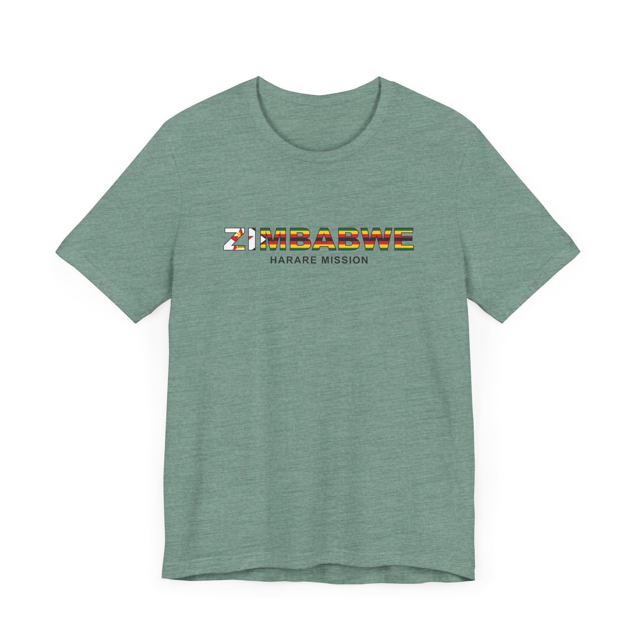 Zimbabwe Harare Mission Flag Title T-shirt - Mission Wishlist - LDS Missionary Gift Store